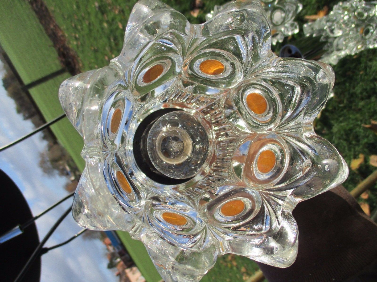 photo furniture Raak Modern Mid Century Chandelier Crystal Chalice Shades Stunning Rare