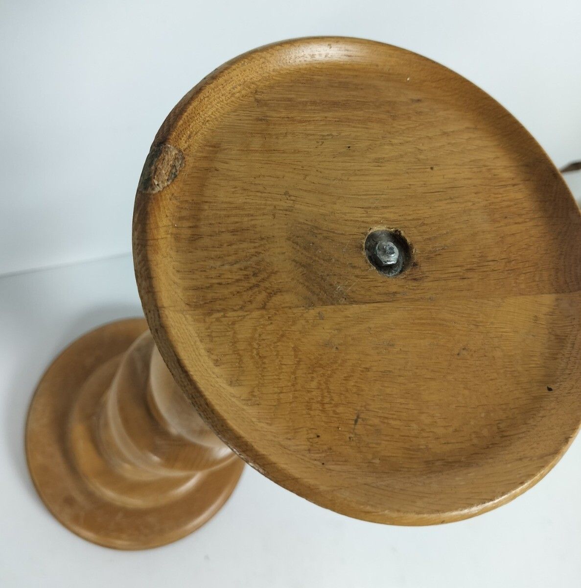 Large Heavy Pedestal Plant Stand Side Table Vintage In The Style Of De Coene Ver photo Furniture