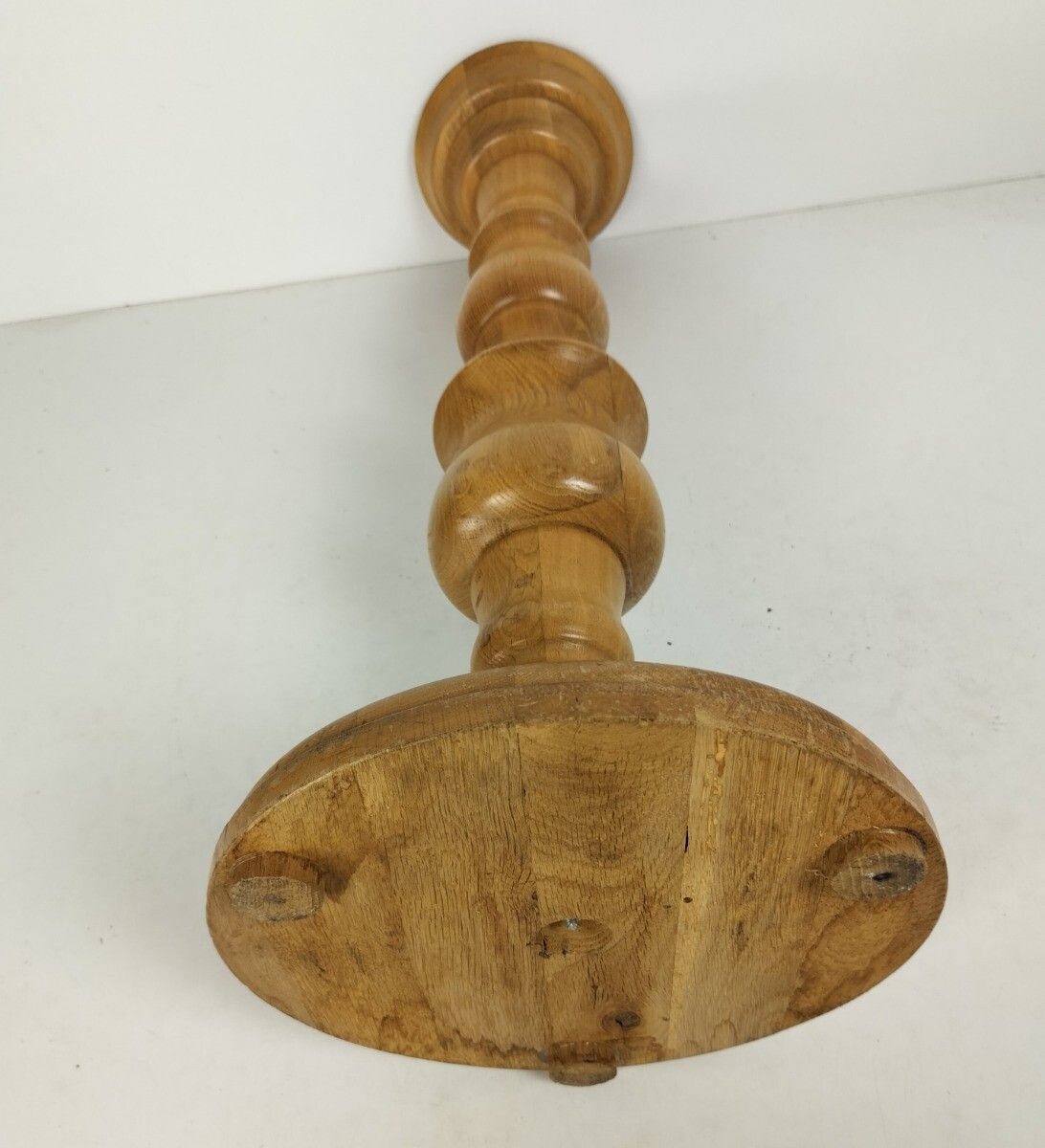 photo for sale Large Heavy Pedestal Plant Stand Side Table Vintage In The Style Of De Coene Ver