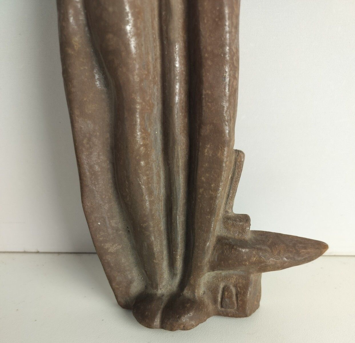 Ceramic Wall Hanging  Era Perignem Saint Eligius Eloy Bishop Noyon Collector Vin photo Art