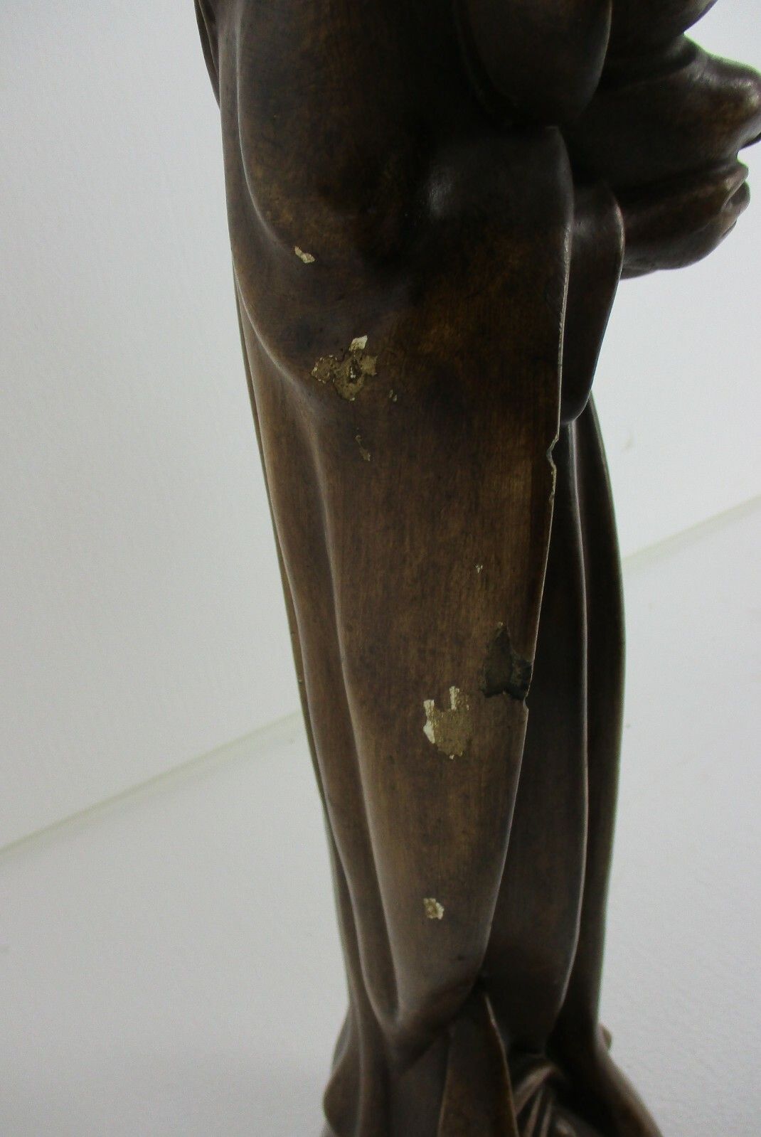 Xl  Art Nouveau Deco Plaster Statue Virgin Mary Infant Child Madonna Tenderness photo 352.0