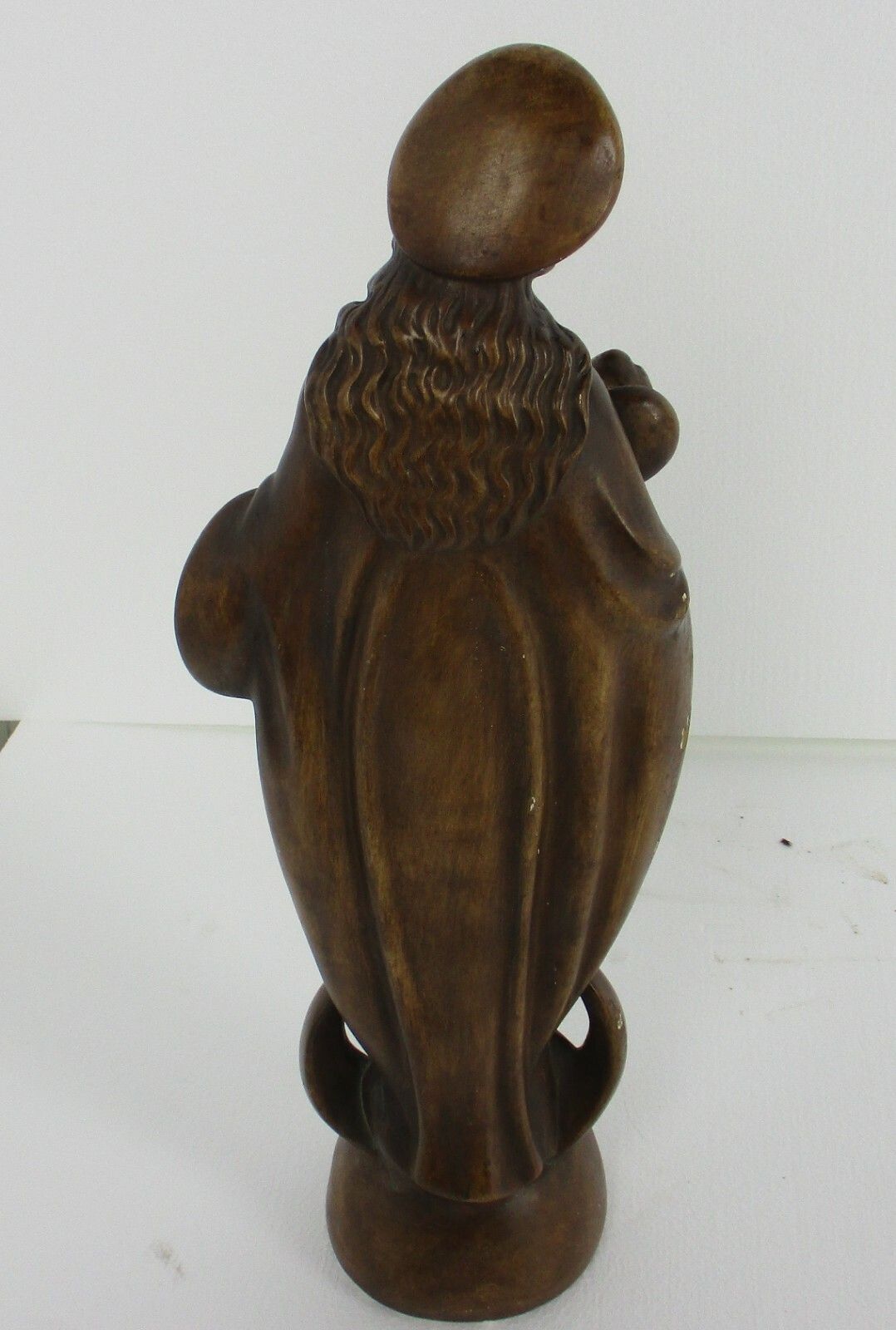 Xl  Art Nouveau Deco Plaster Statue Virgin Mary Infant Child Madonna Tenderness photo vintage
