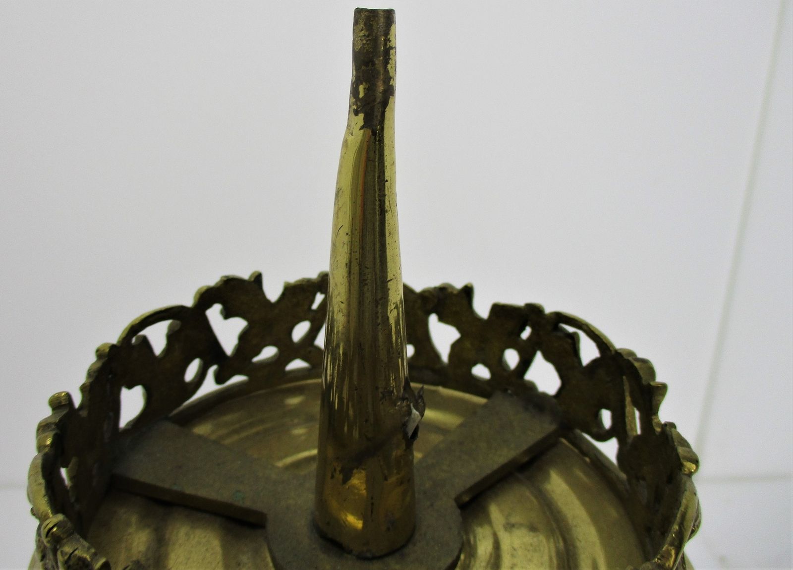 Gothic Large Candle Holder Candlestick Church Altar Brass Gargoyles Birds Dragon photo 223.0