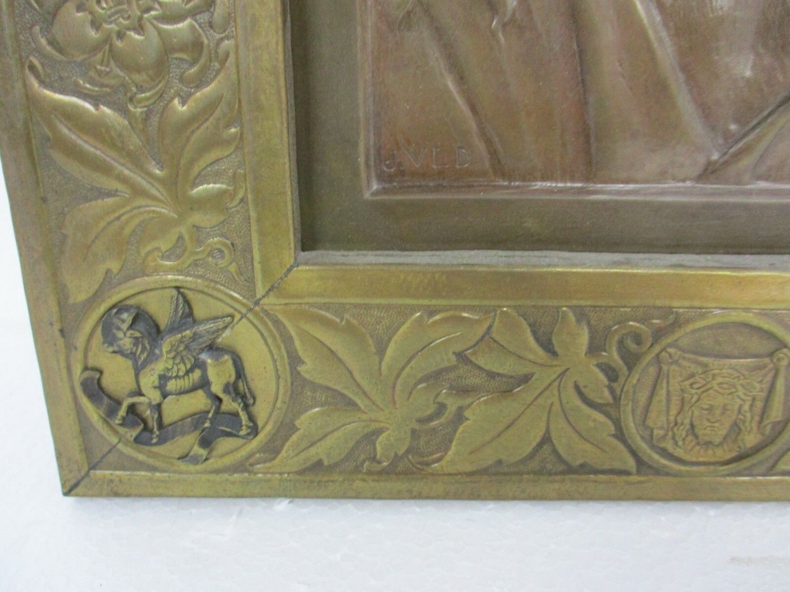 Jesus Christ Wall Hanging Tableaux Plaque With Evangelists Symbolism Verlinden photo vinterior