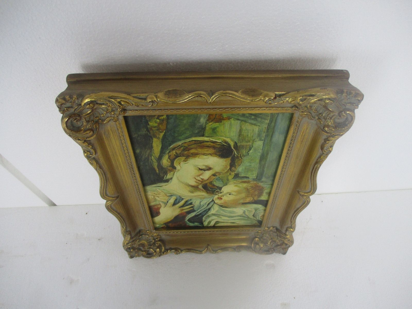Frame Vintage Hollywood Regency Style Gold Gilded Ornate Gorgeous Wood photo for sale