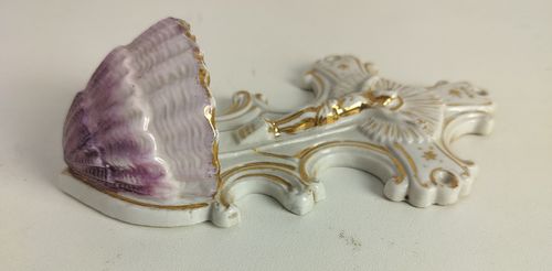 Sweet Antique Holy Water Font Bisque Porcelain Crucifixion Wall Hanging Christia photo for sale