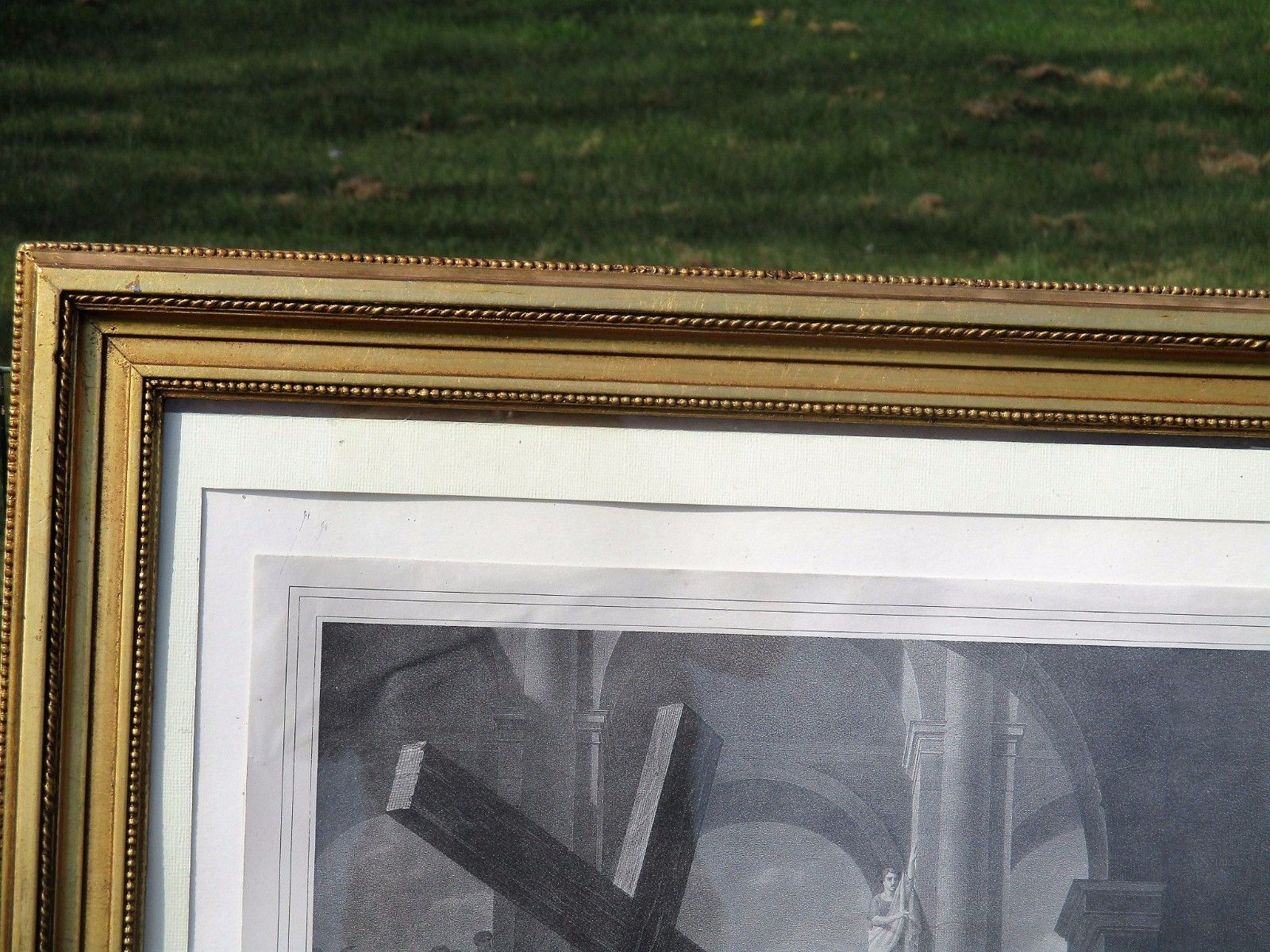Xxl Ornate Frame Hobnails With Litho J. Paelinck Finding Holy Cross St Helena photo furniture