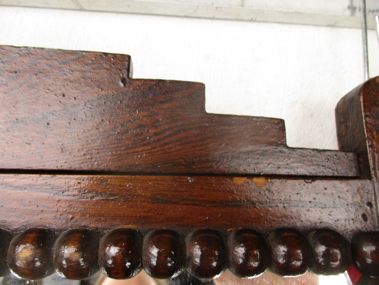 Vintage Ornate Wooden Kitchen Apothecary Kitchen Wall Cabinet  Wood Hobnails photo Furniture