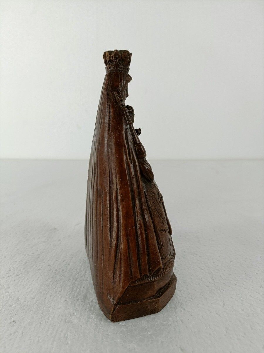 Black Madonna De La Sarte Virgin Mary Notre Dame Resin Polychrome Rare Collector photo buy