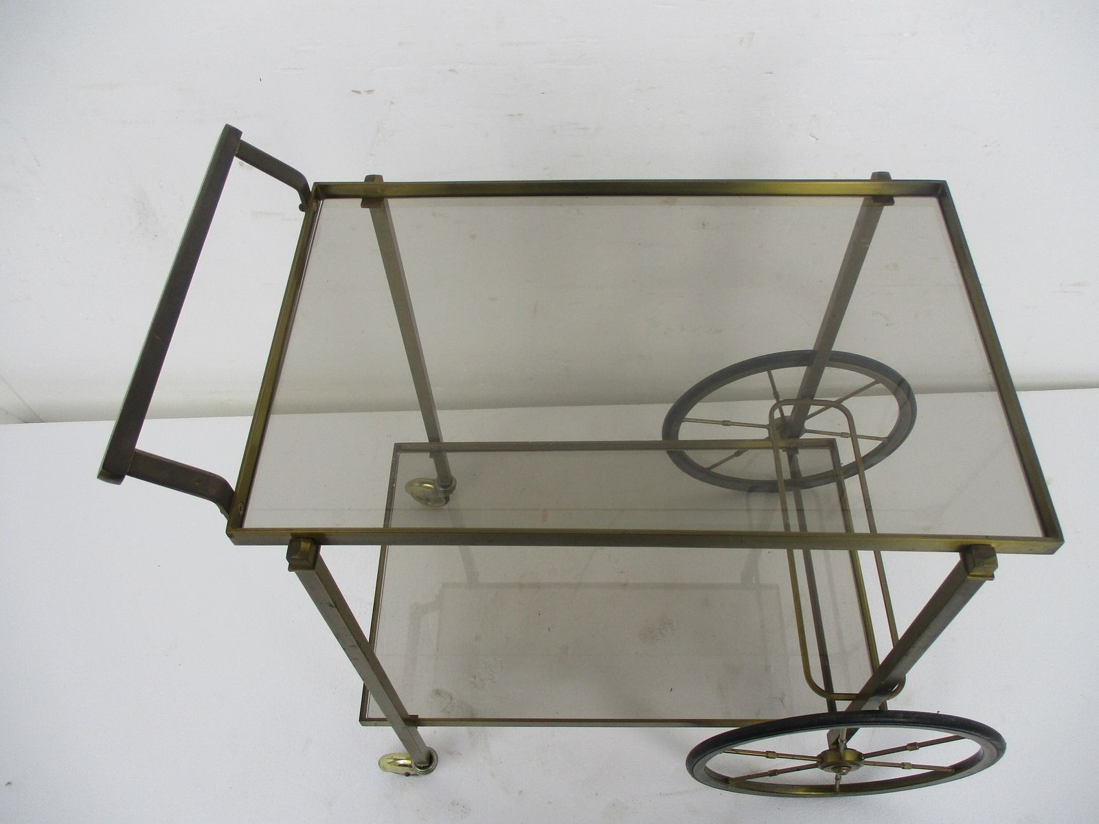 Bar Cocktail Tea Cart Trolley Hollywood Regency Kitchen Island Brass Very Stylis photo for sale