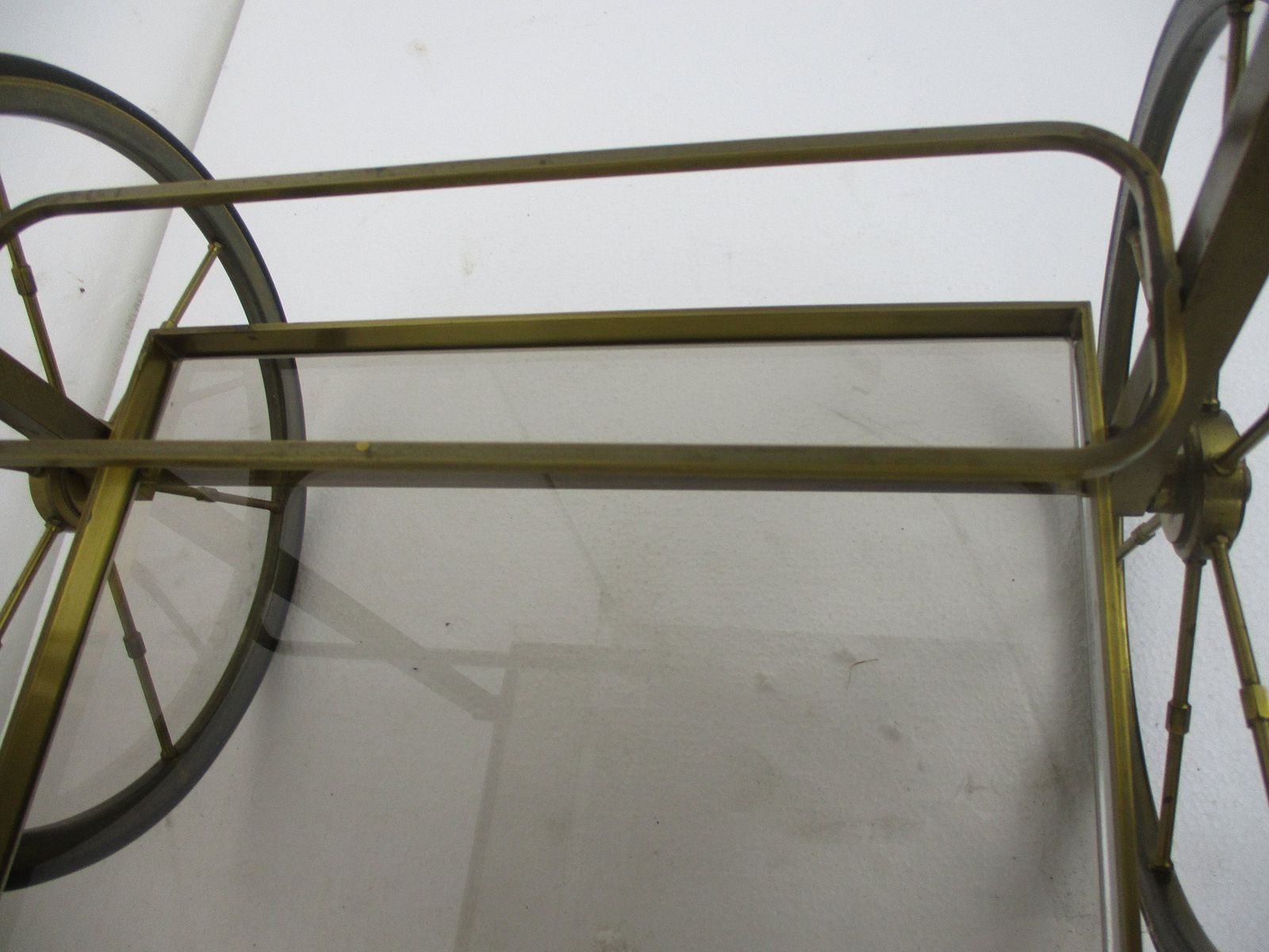 Bar Cocktail Tea Cart Trolley Hollywood Regency Kitchen Island Brass Very Stylis photo Furniture