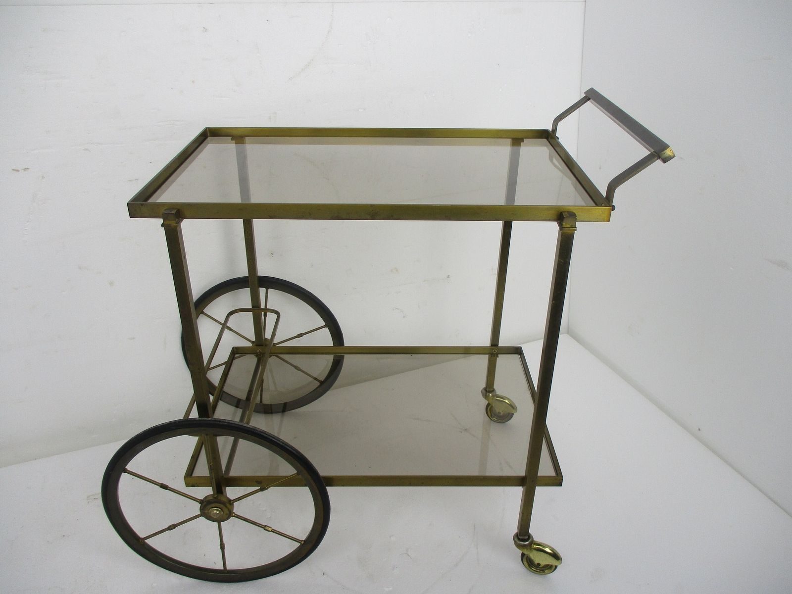 photo for sale Bar Cocktail Tea Cart Trolley Hollywood Regency Kitchen Island Brass Very Stylis