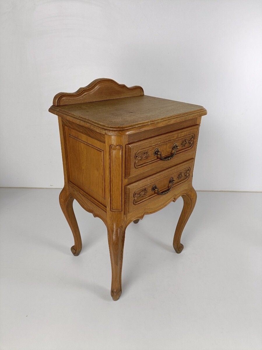 Vintage Nightstand End Table Mid Century Modern Wood Chest Of Drawers Cabinet Lo photo 404.0