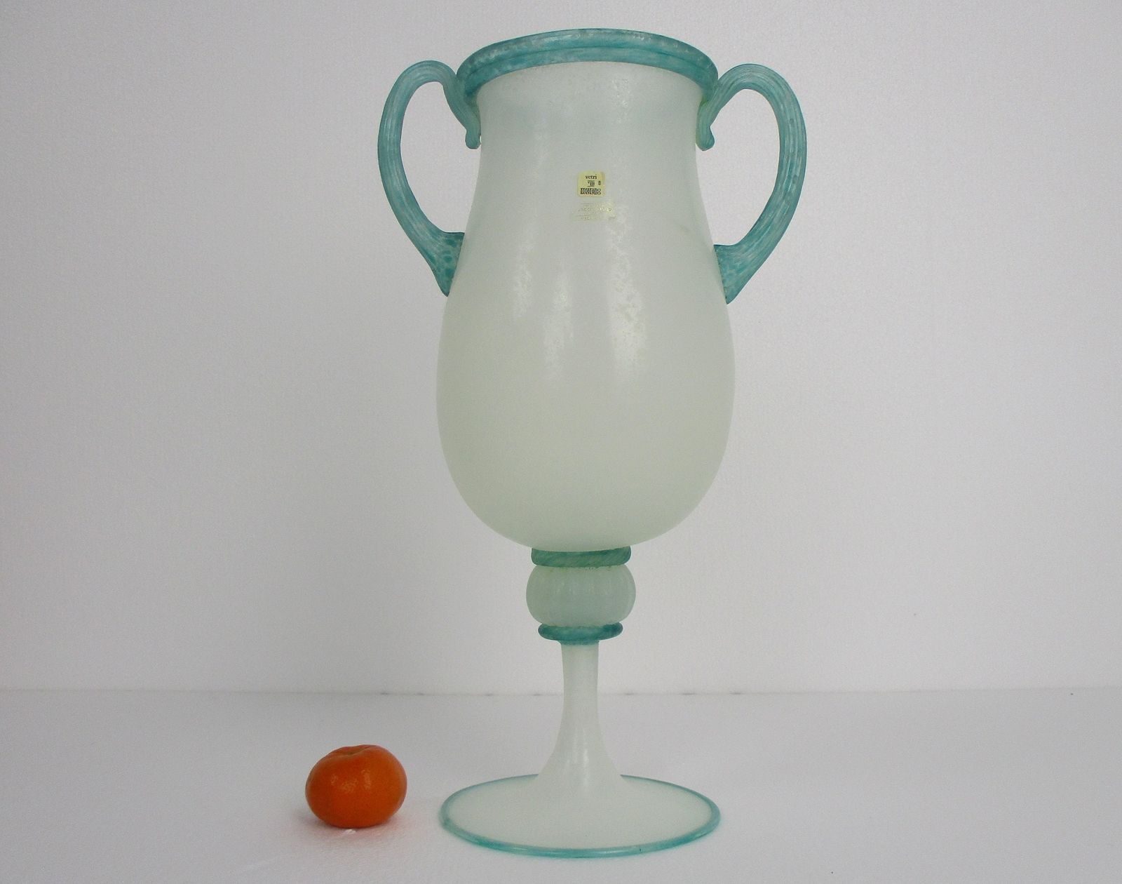 Vintage Venice  Art Glass Italian Vetri Murano Gambaro & Poggi Vase  Signed Stun
