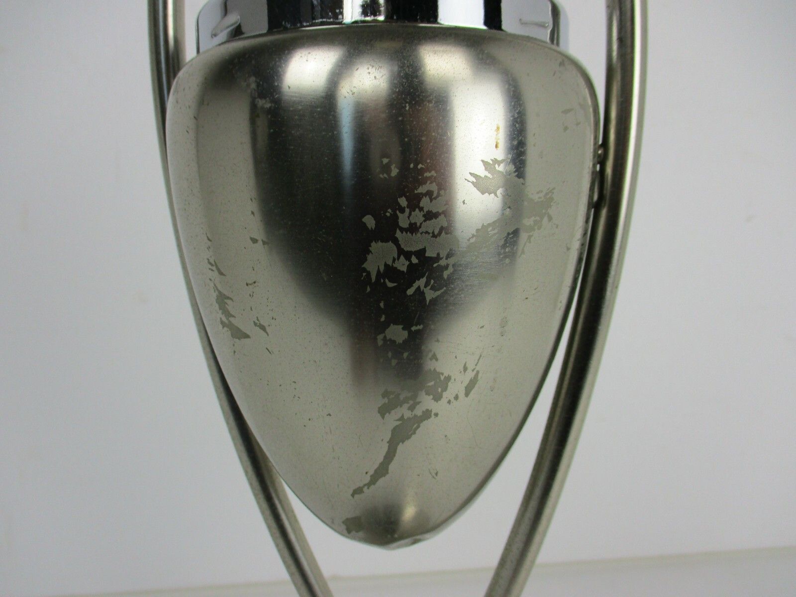 Funky Mid Century Modern Standing Push Ashtray Marked Metawa Holland Chrome photo furniture