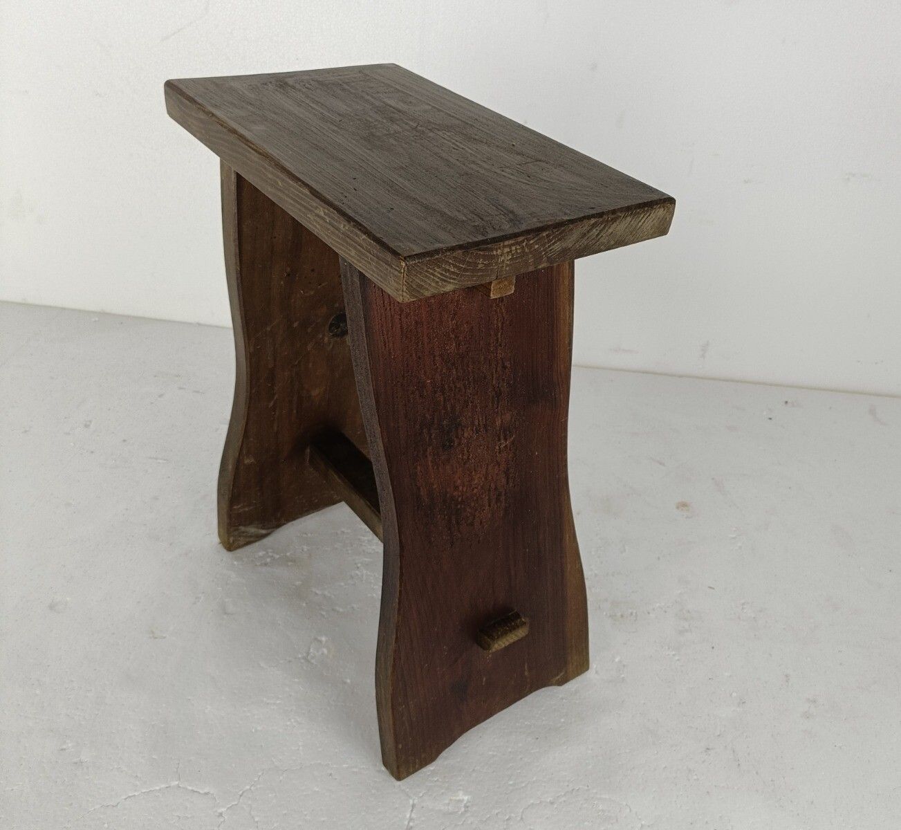 Antique Milking Stool Bench Crutch Pedestal Barn Country Style Wood photo buy