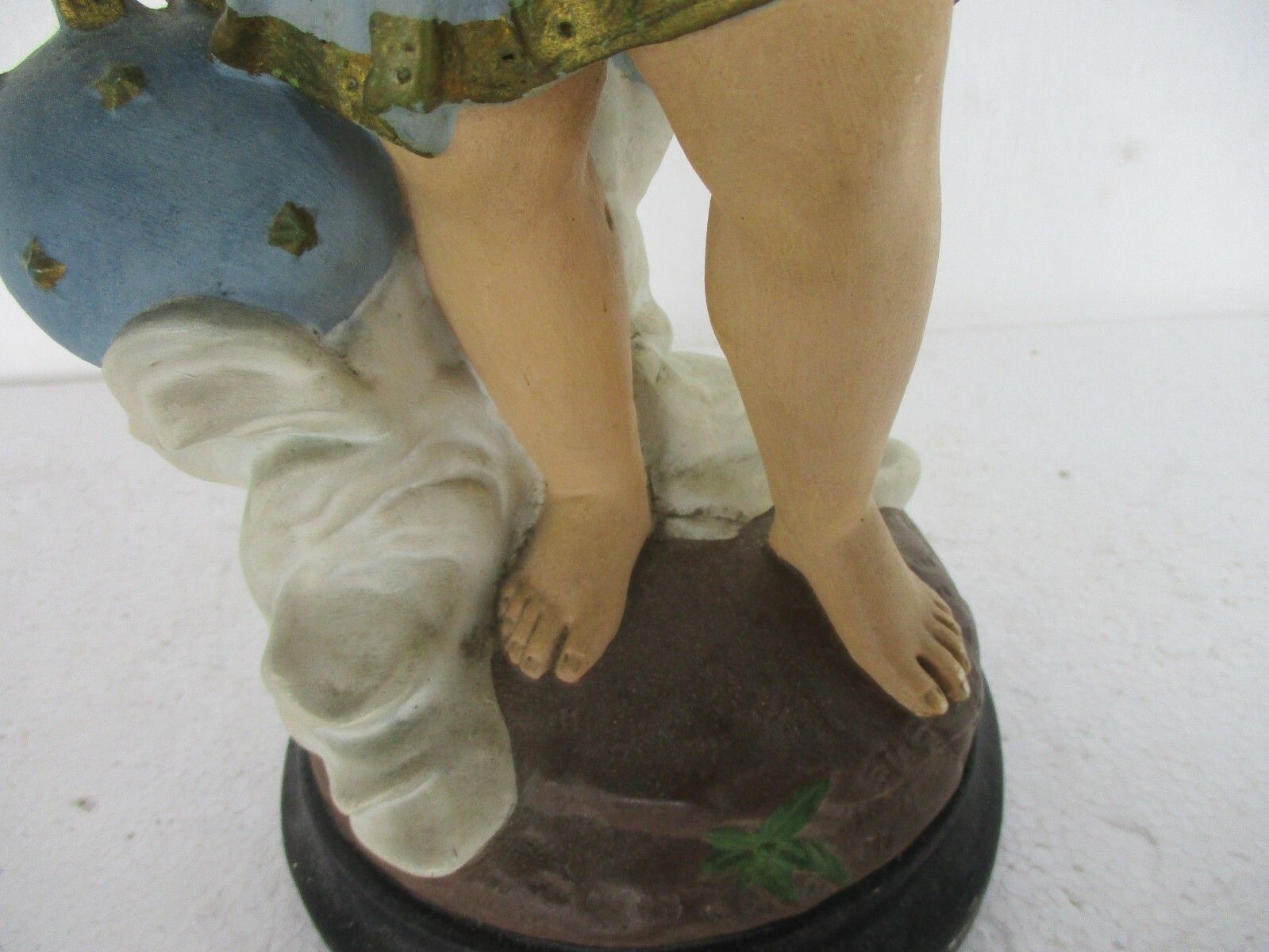 Statue Infant Jesus Santo Nino Plaster Chapel Collector Gorgeous Sweet Wreath photo buy