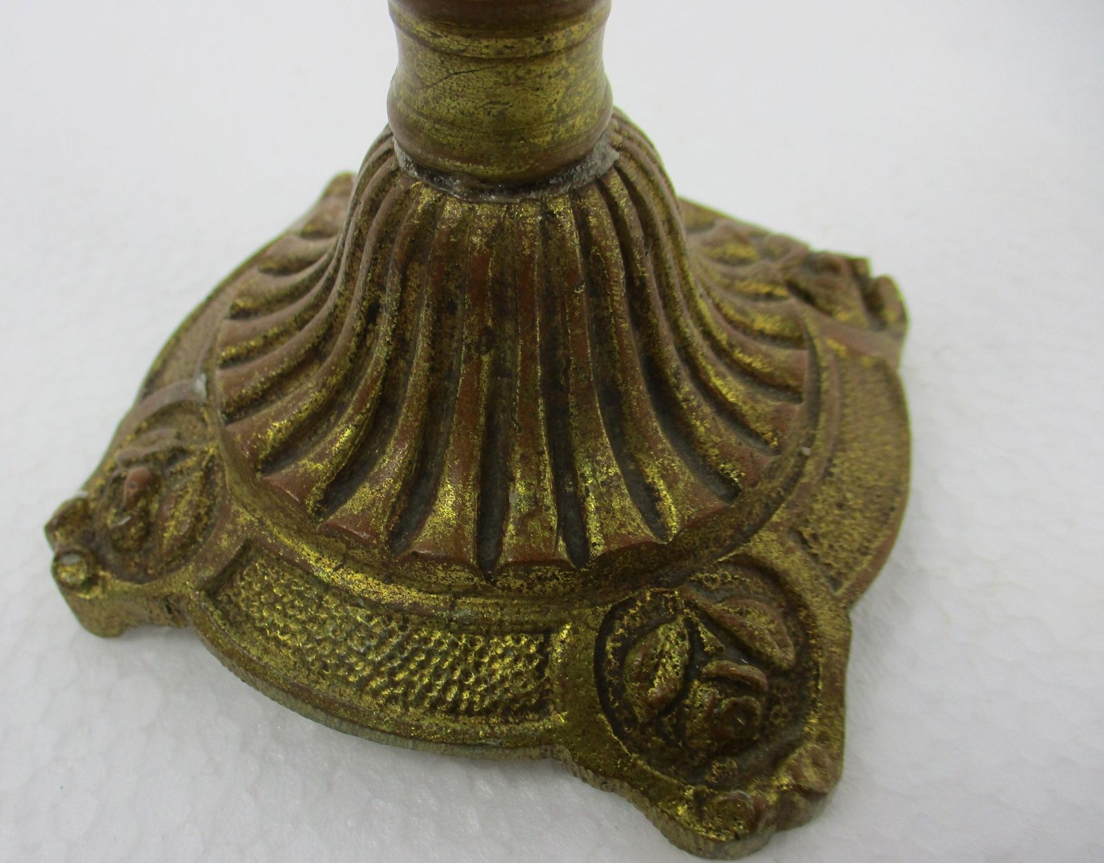 Antique Bauhaus Art Nouveau Candle Sticks Candle Holders Brass Bronze Doré Styl photo for sale