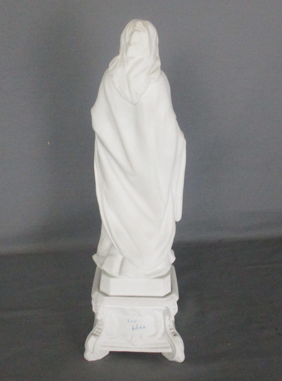 Large French Antique 1900 Bisque Statue Virgin Mary Our Lady Infant Exquisite photo buy