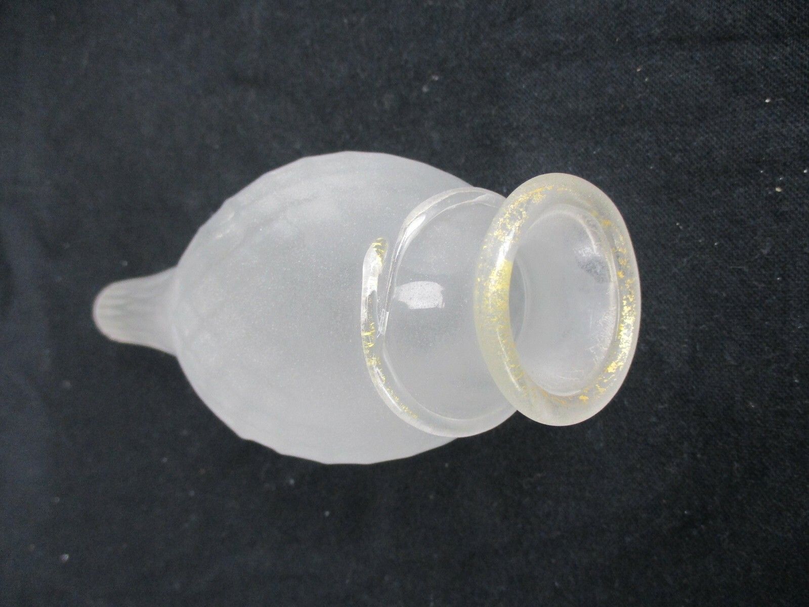 Venetian Murano Chandelier Replacement Part White Gold Spindle Glass Reclaimed photo furniture