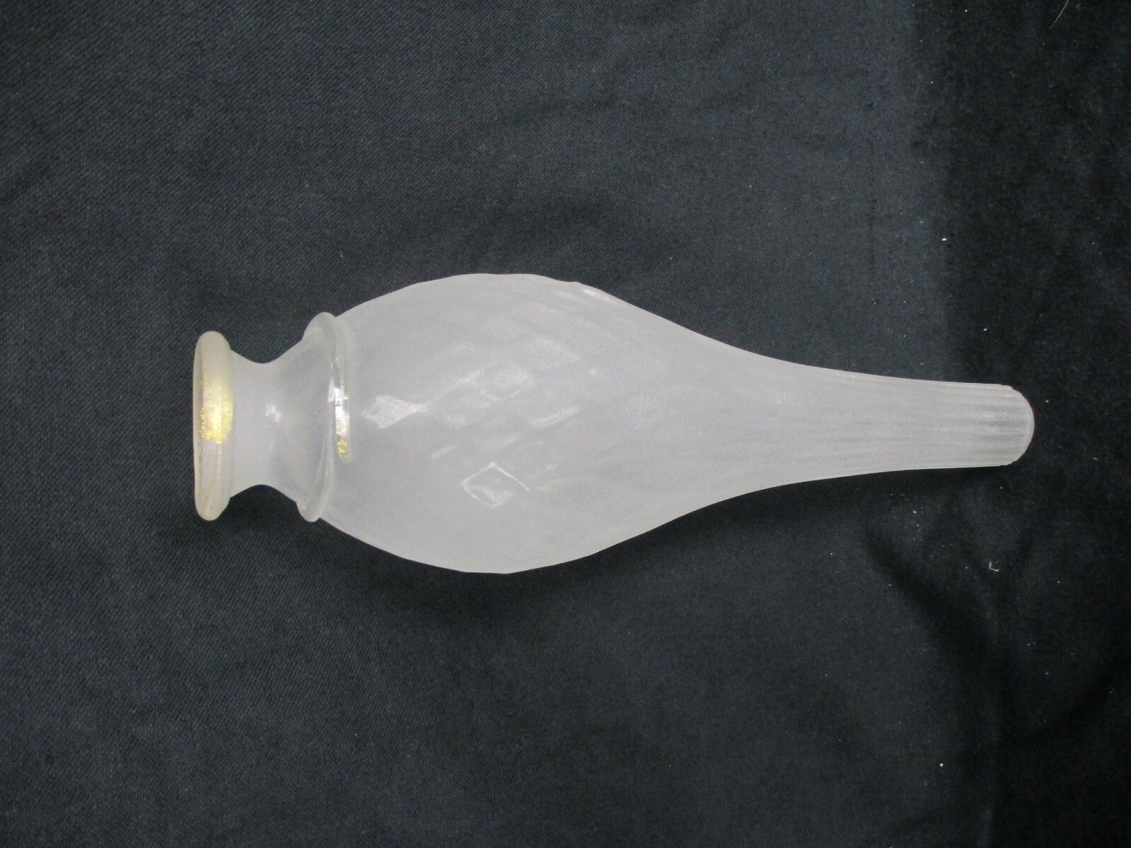 Venetian Murano Chandelier Replacement Part White Gold Spindle Glass Reclaimed photo Lighting