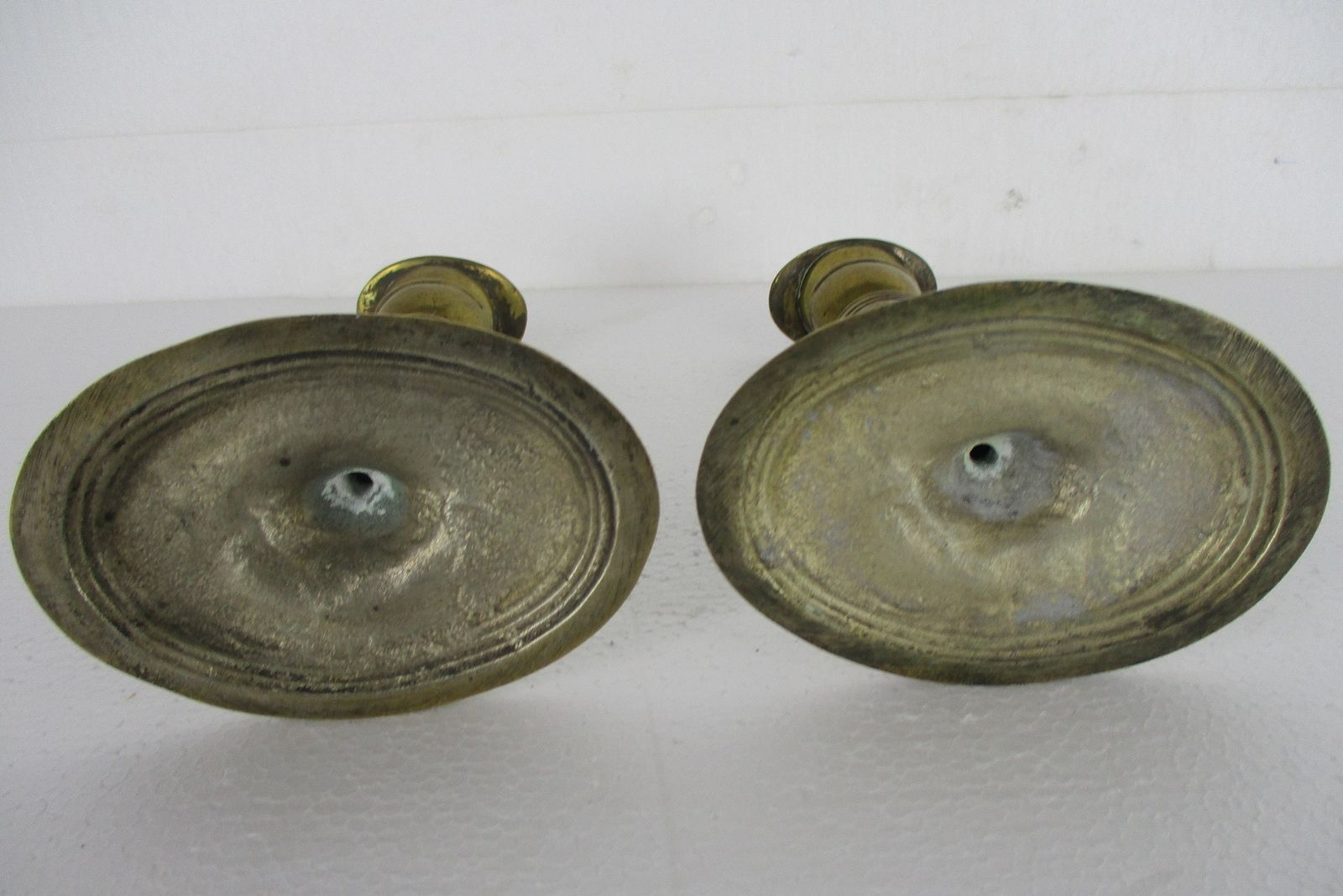 Antique Bauhaus Art Nouveau Candle Sticks Candle Holders Brass Stylish photo buy