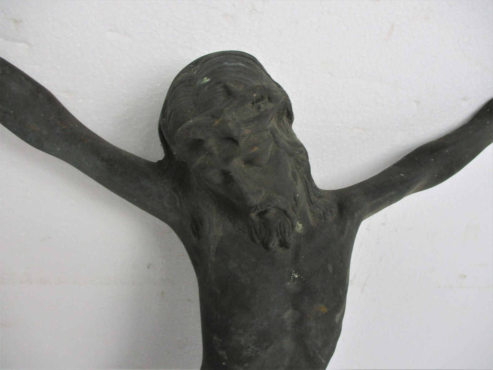 Gorgeous Antique Brass Bronze Corpus Jesus Christ Church 19th 20th Century 23.62 photo for sale