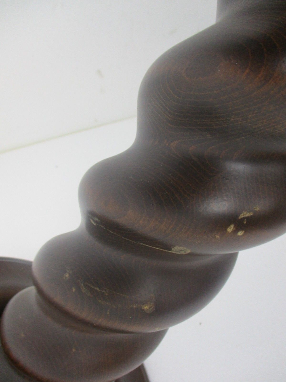 L Hand Carved Ornate Wood  Barley Twist Pedestal  Table Bonsai  Plant Stand photo vinterior