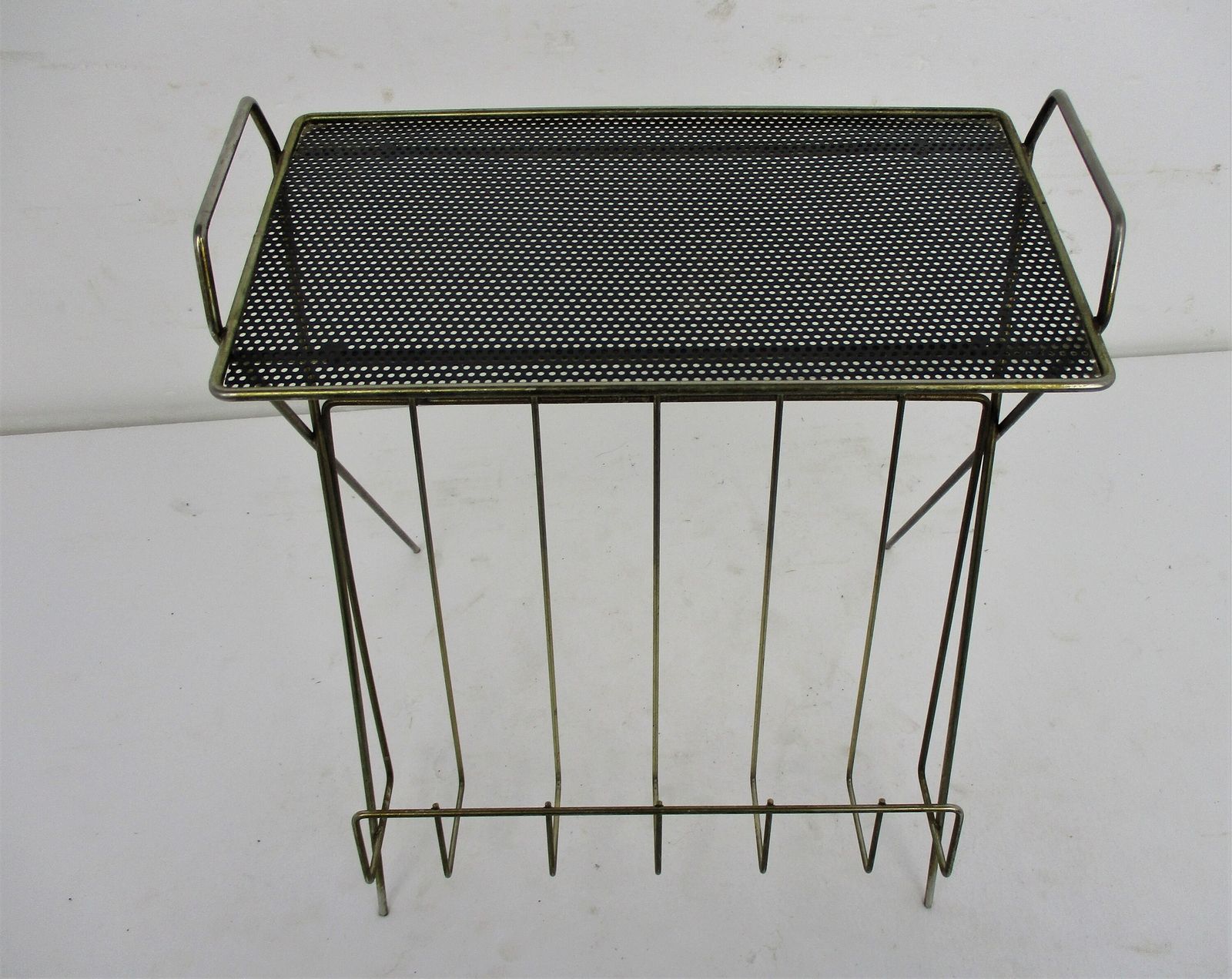 Mategot Style Mid Century Modern Magazine Newspaper Basket Rack Funky Modernist photo 133.0
