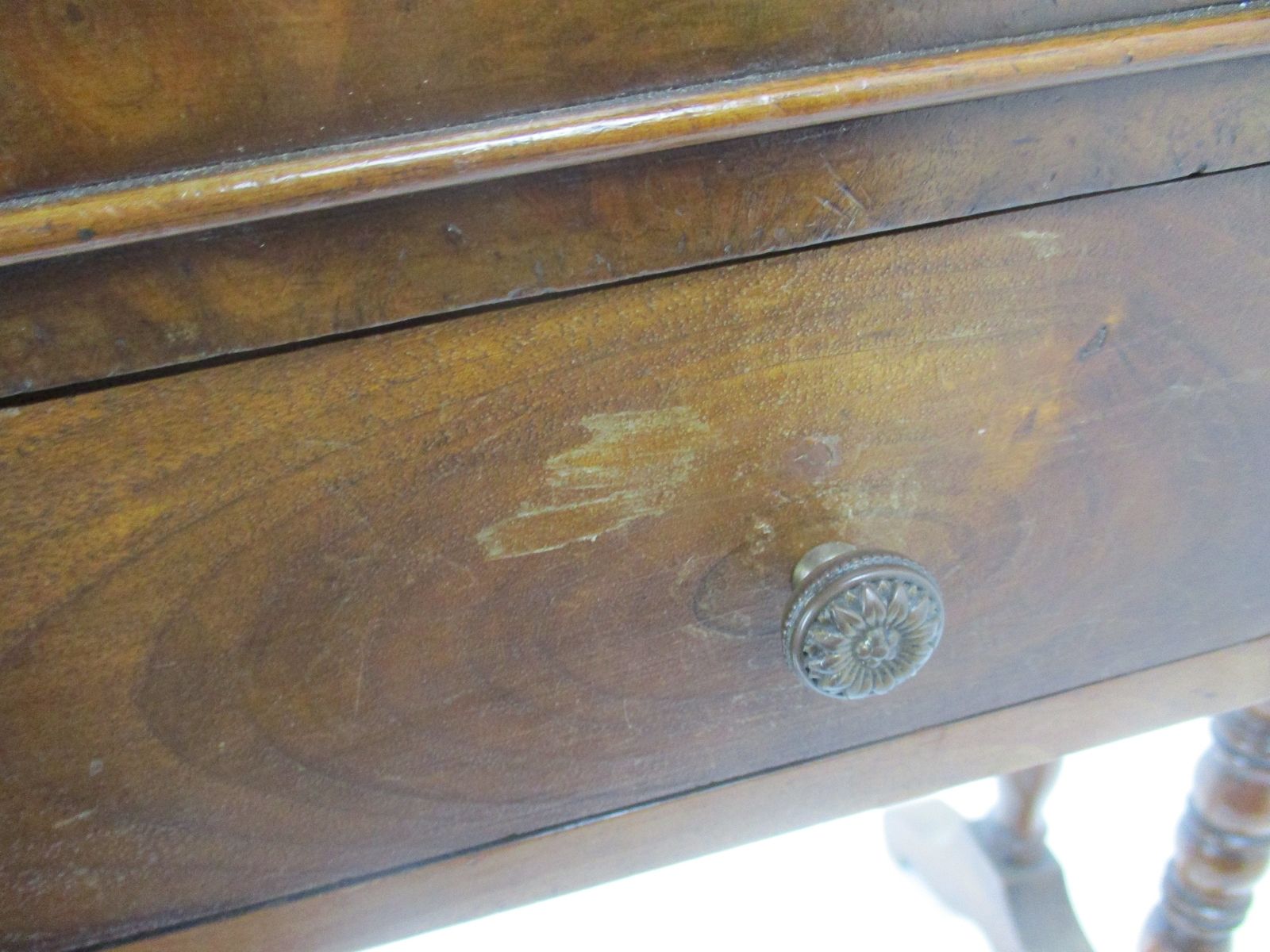 Antique Table Cabinet Desk Hallway Furniture Drawer Edwardian Style Exquisite photo 788.0