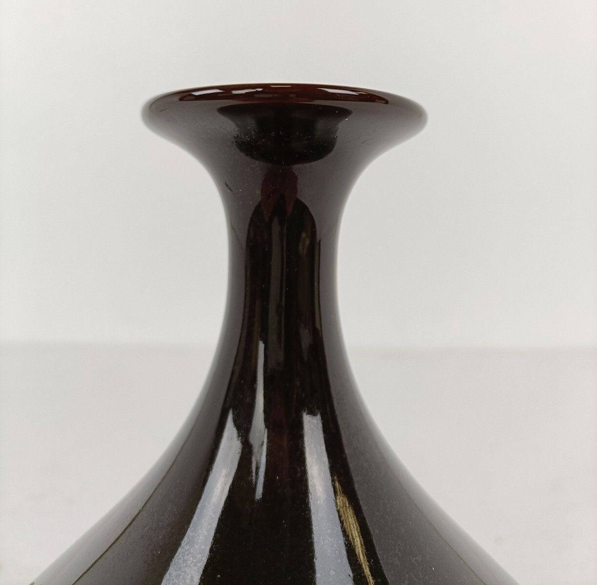 Pino Spagnolo Design Post Modern Vase  Sicart Italy Space Age Modernist Brown 70 photo 404.0
