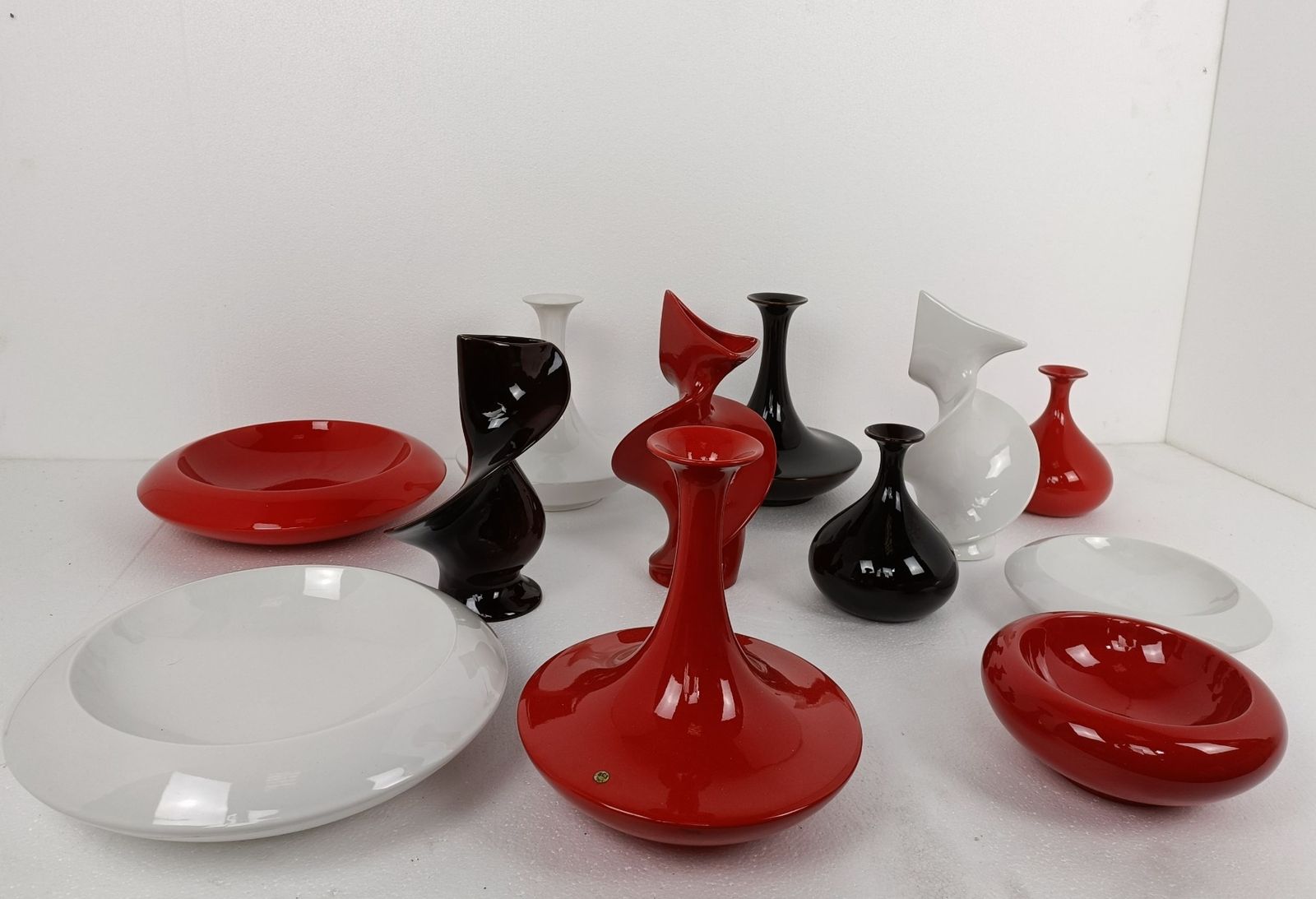 Pino Spagnolo Design Post Modern Vase  Sicart Italy Space Age Modernist Brown 70 photo buy