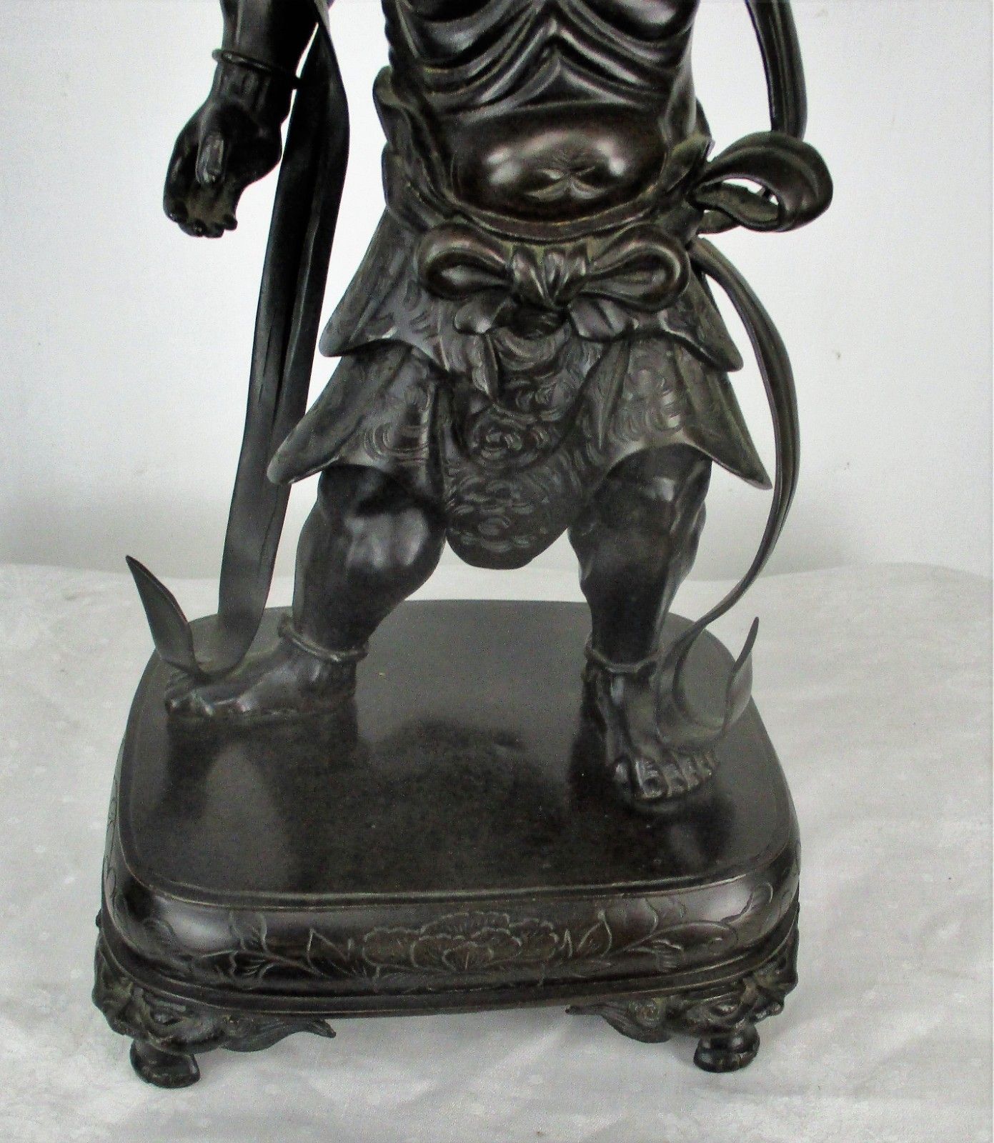 Antique Bronze Statue Sculpture Buddha 19th Century Japanese Water Bearer photo Art