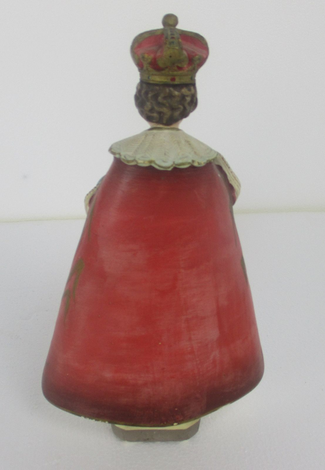 Statue Infant Of Prague Infant Jesus Santo Nino Plaster Collector 30s 12.99&Quot photo 263.0