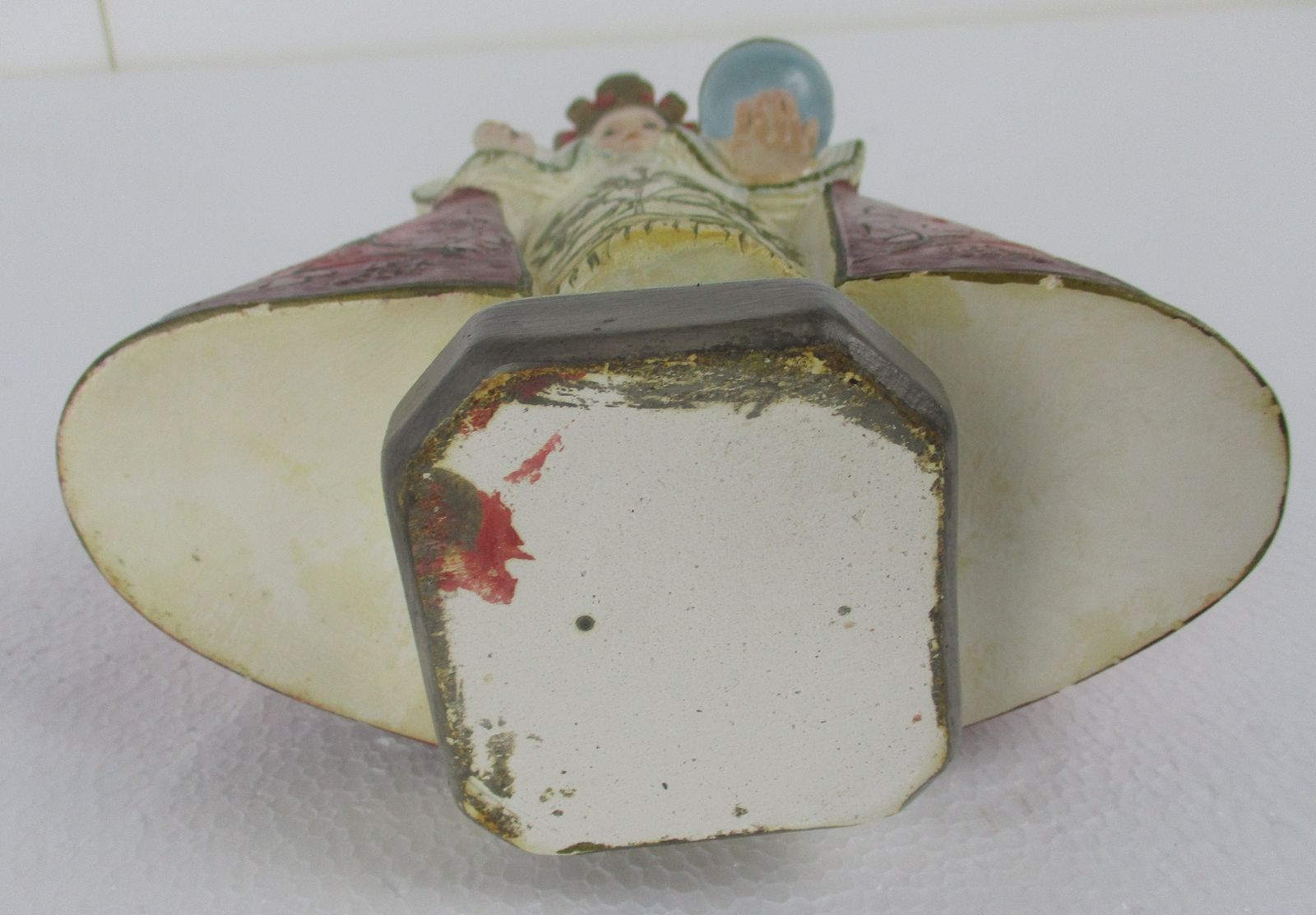 Statue Infant Of Prague Infant Jesus Santo Nino Plaster Collector 30s 12.99&Quot photo vintage