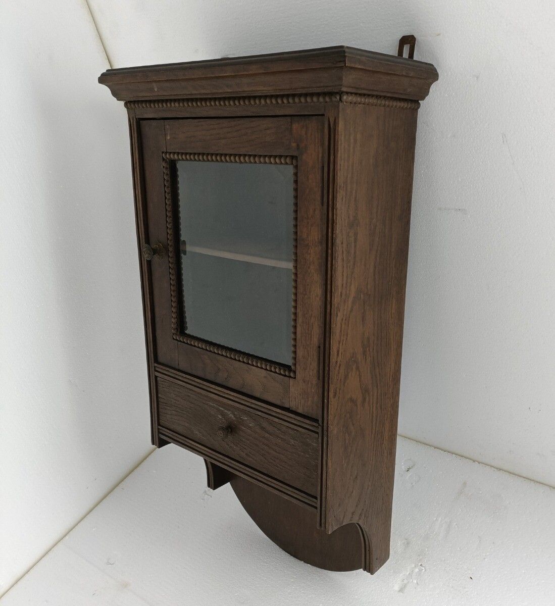 Display Medicine Apothecary Cabinet Hobnails Barn Style Bathroom Kitchen Gorgeou photo furniture