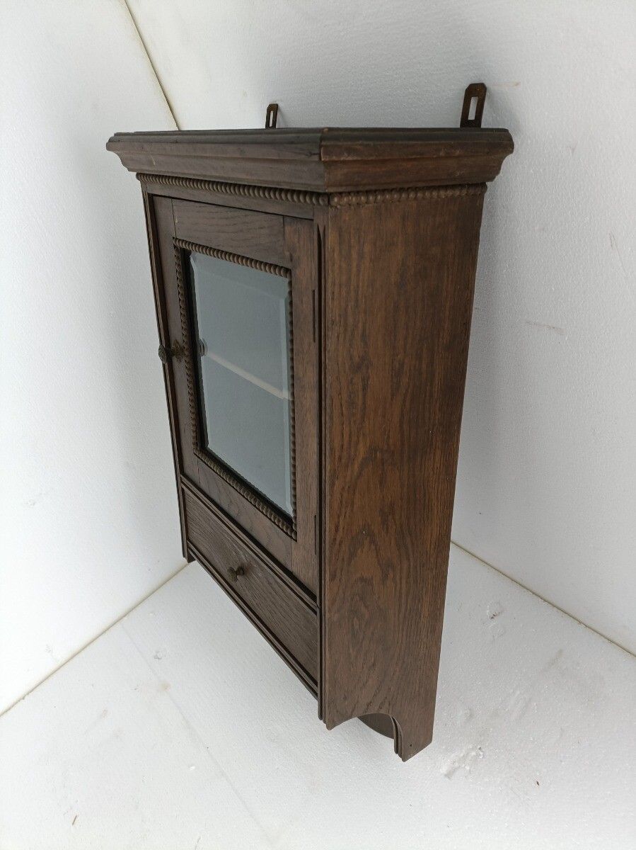 Display Medicine Apothecary Cabinet Hobnails Barn Style Bathroom Kitchen Gorgeou photo Furniture