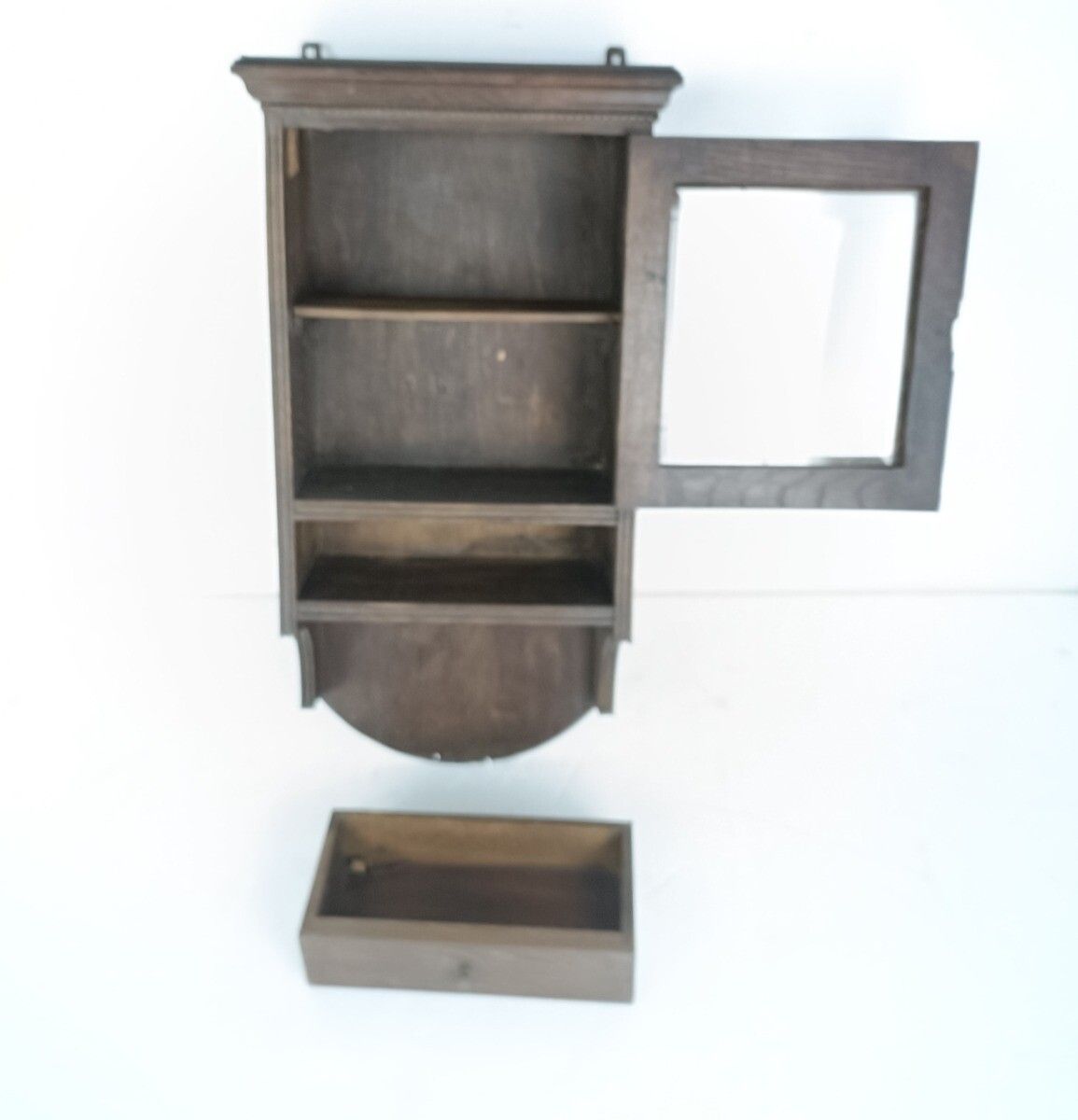 Display Medicine Apothecary Cabinet Hobnails Barn Style Bathroom Kitchen Gorgeou photo vintage