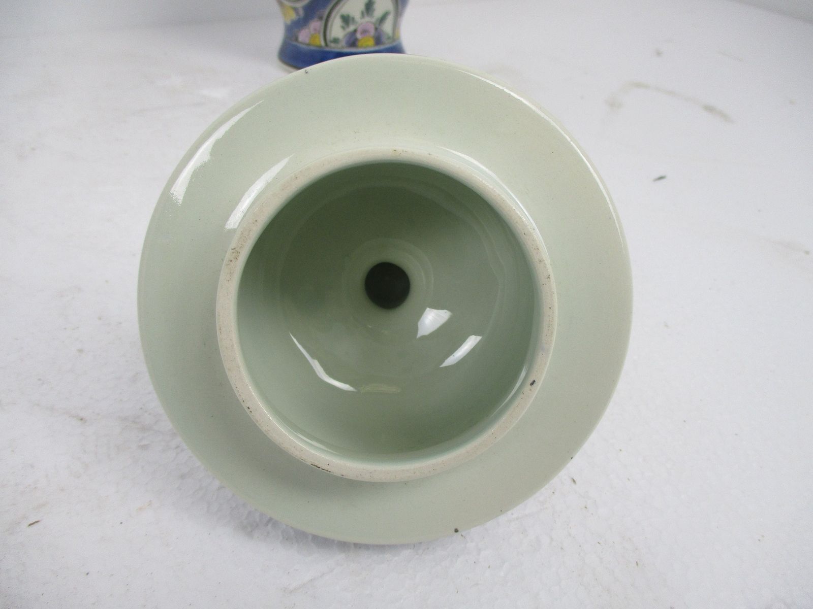Vintage Polychrome Lidded Vase Urn Marked Regina Holland Hand Painted Beautiful photo buy