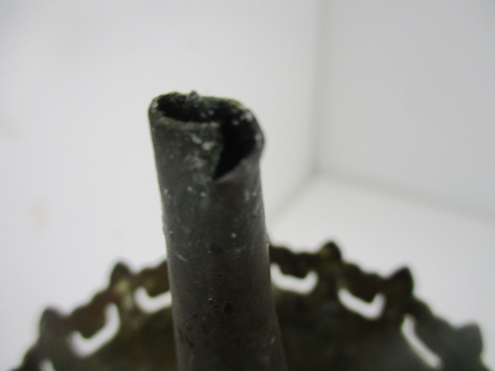 Antique Candle Holder Candle Stick Church  Chapel Altar Monastery Brass Lion Fee photo for sale