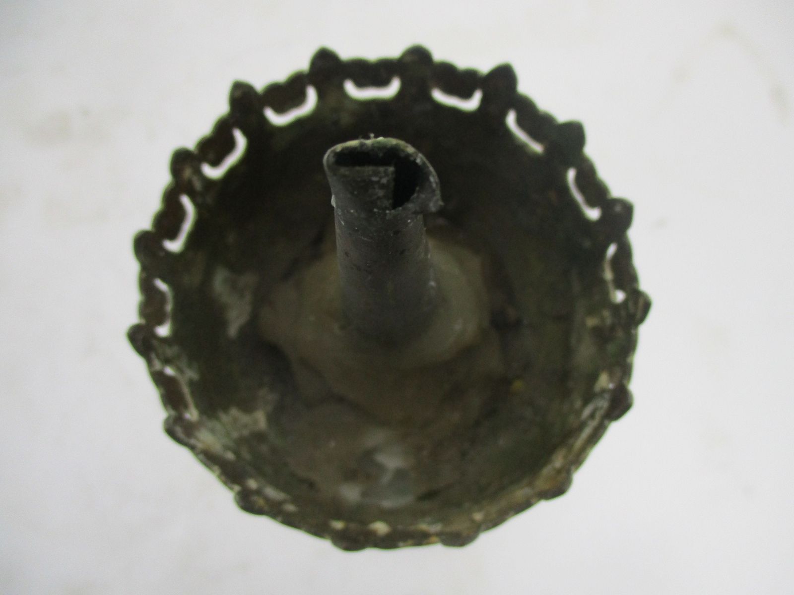 Antique Candle Holder Candle Stick Church  Chapel Altar Monastery Brass Lion Fee photo buy