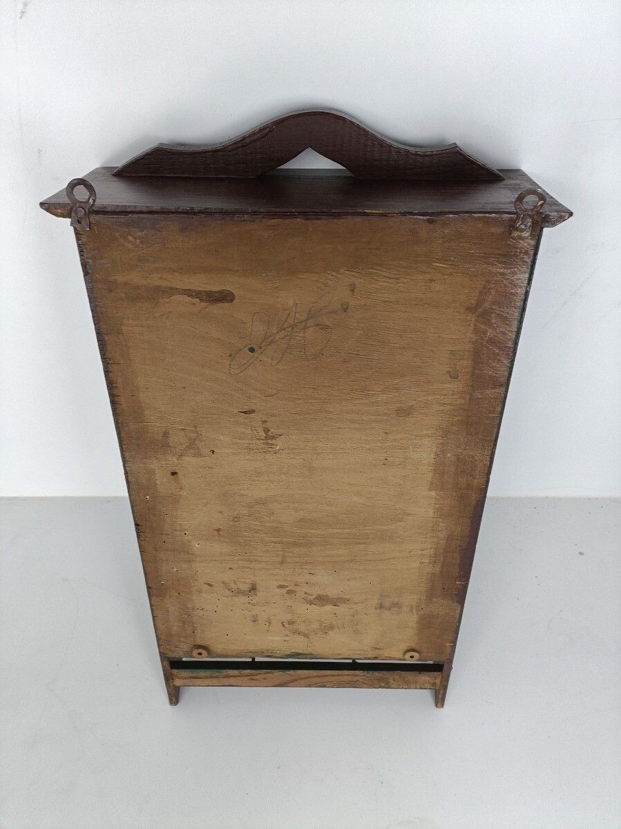 photo furniture Antique Cabinet Medicine Apothecary Kitchen Bathroom Hanging Towel Hooks Beveled