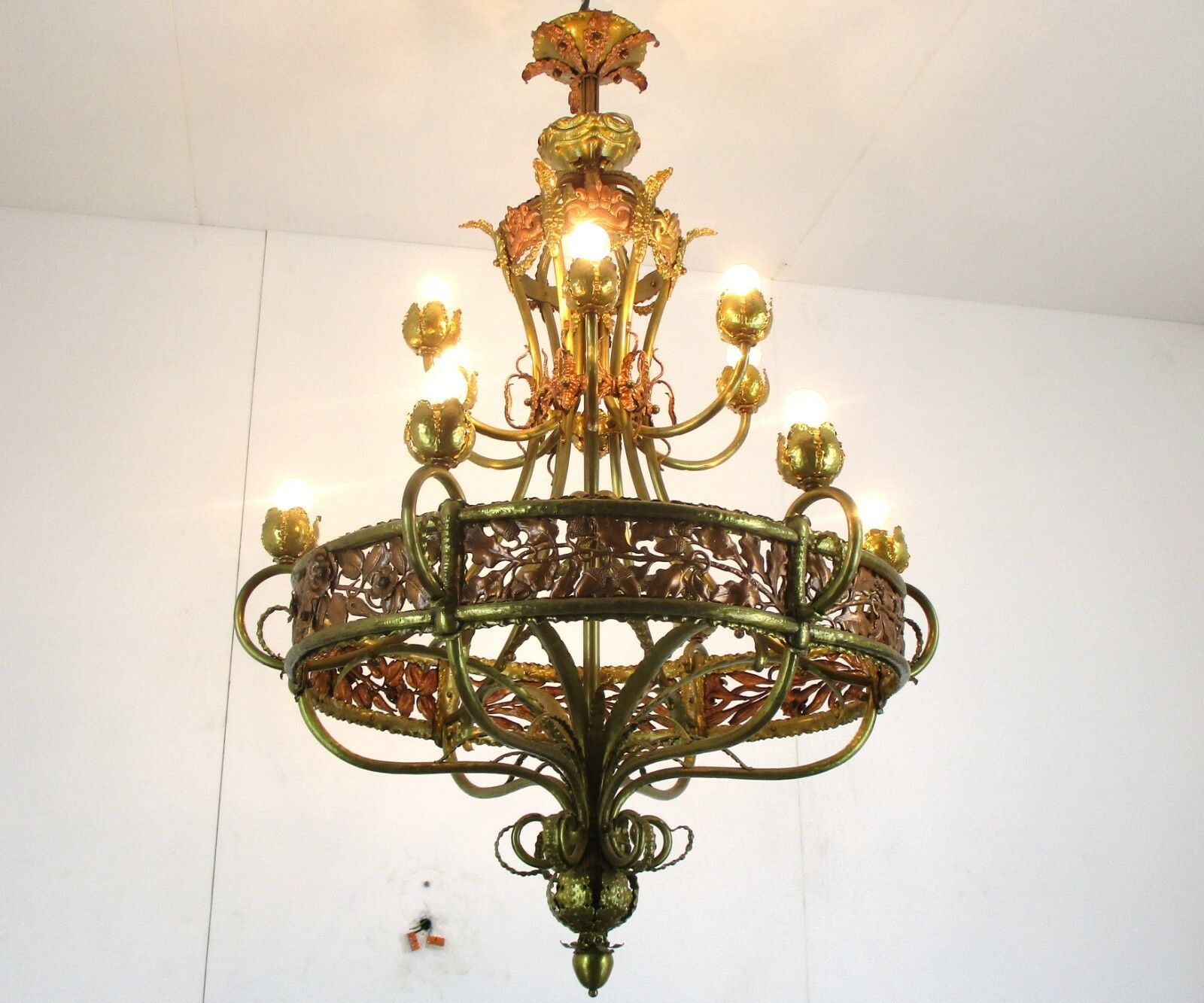 Unique Hand Made Brass Chandelier Designer Verlinden 12 Lights Exquisite Antique photo furniture