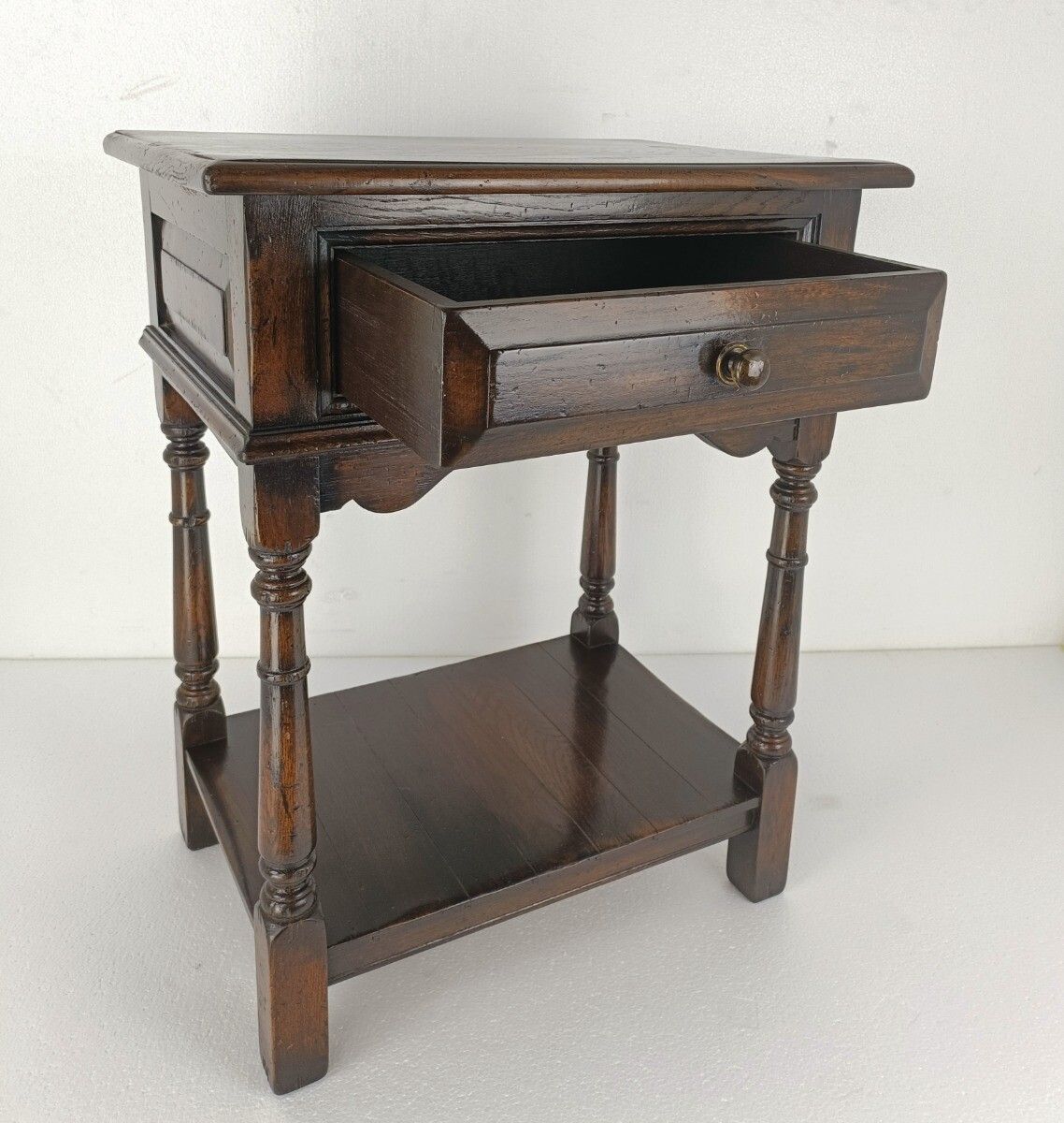 Antique Desk Cabineet Hallway Furniture, Side Table Two Tier Barn Style Gorgeous photo 890.0