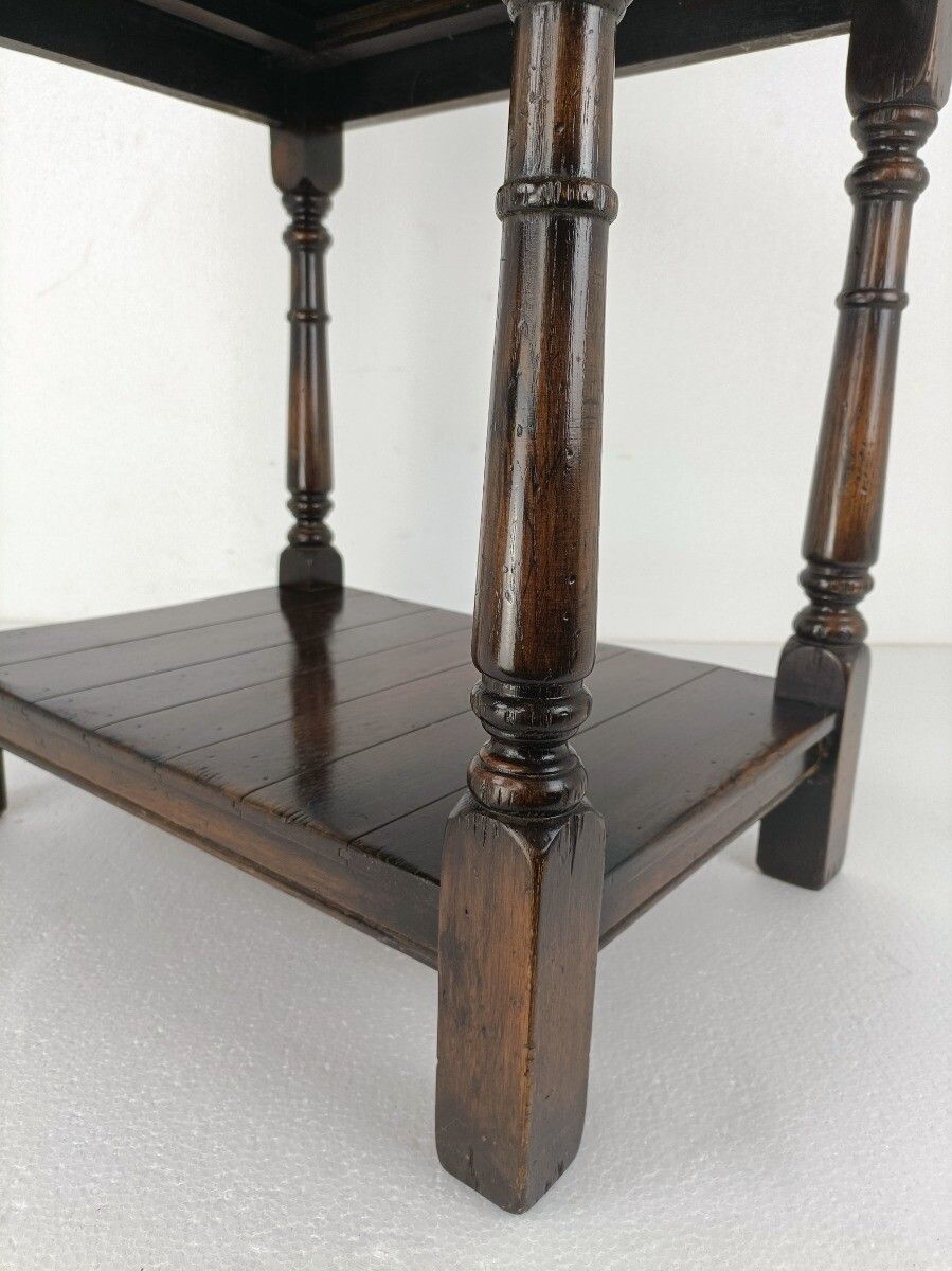 photo for sale Antique Desk Cabineet Hallway Furniture, Side Table Two Tier Barn Style Gorgeous