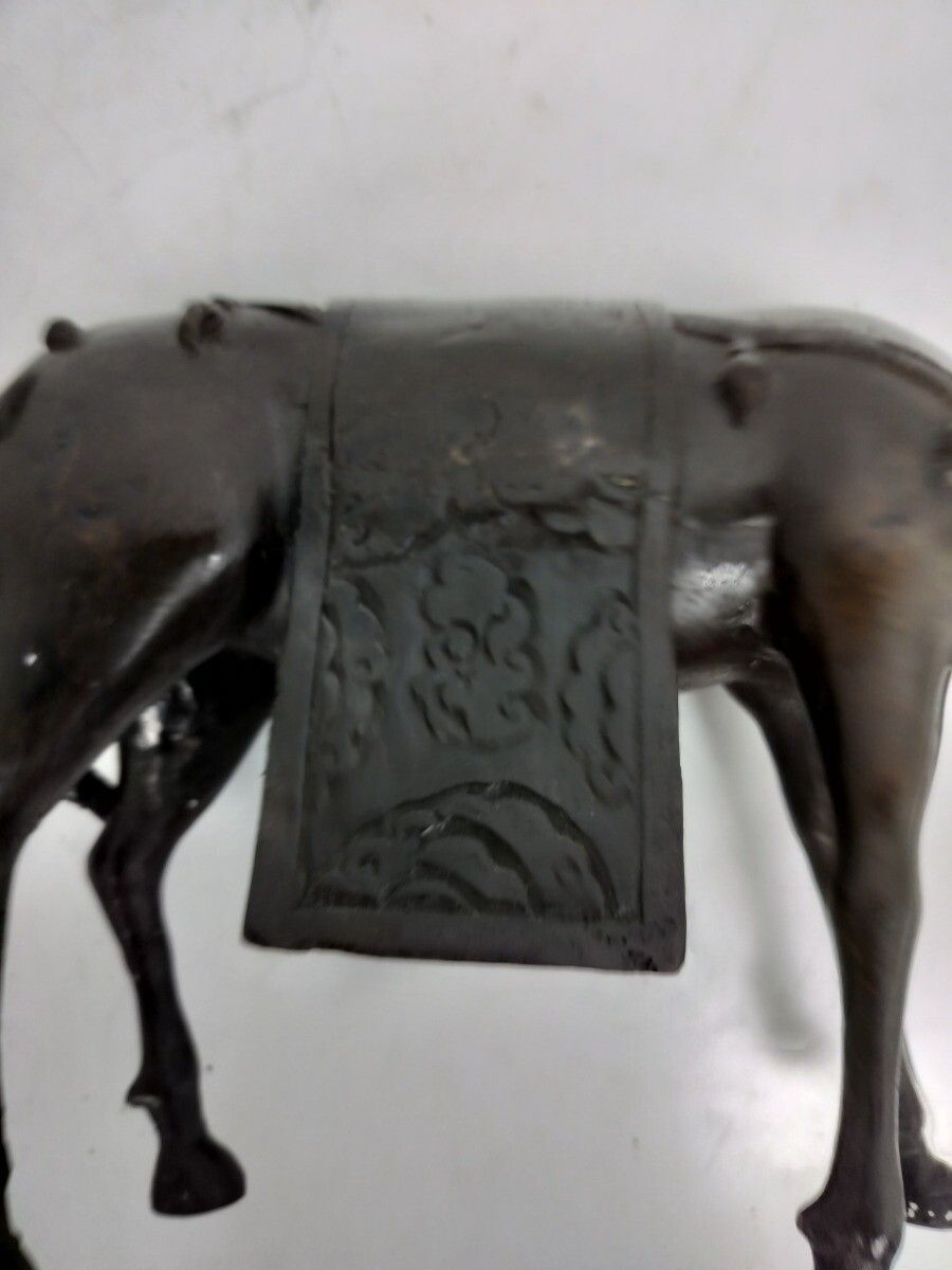 Bronze Statue Vintage Toa On His Mule Reading A Book The Horseman photo buy