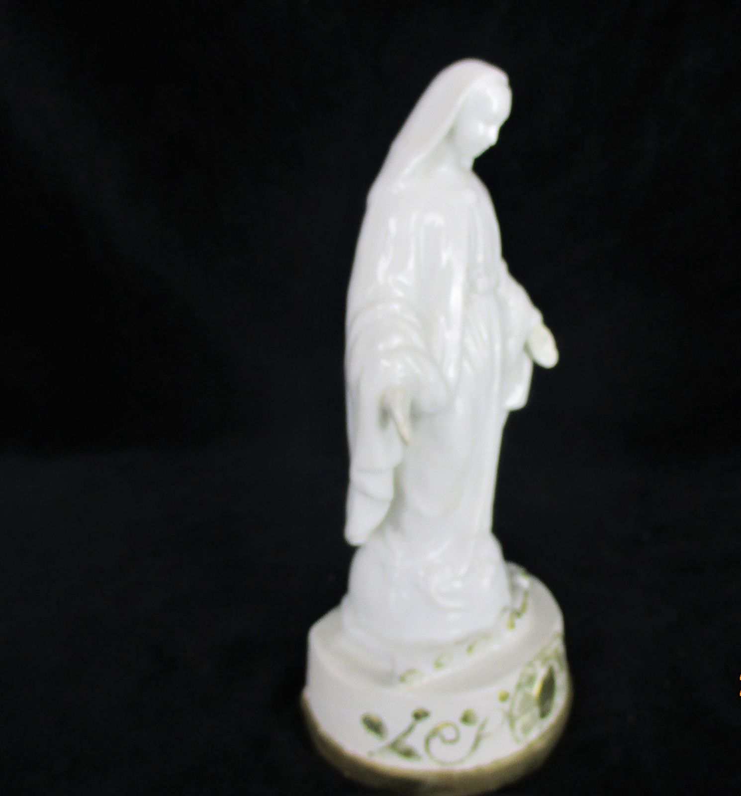 Antique Porcelain Statue Virgin Our Lady Mary Madonna Open Arms Gorgeous 7.87&Qu photo vinterior