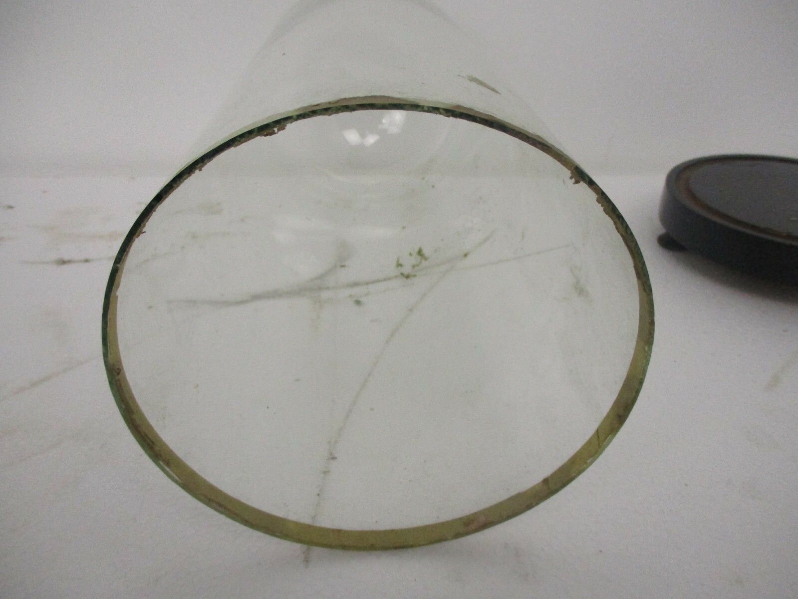 Antique Round Hand Blown Glass Globe Dome Taxidermy Steampunk Clock 15.74" 6.1" photo furniture