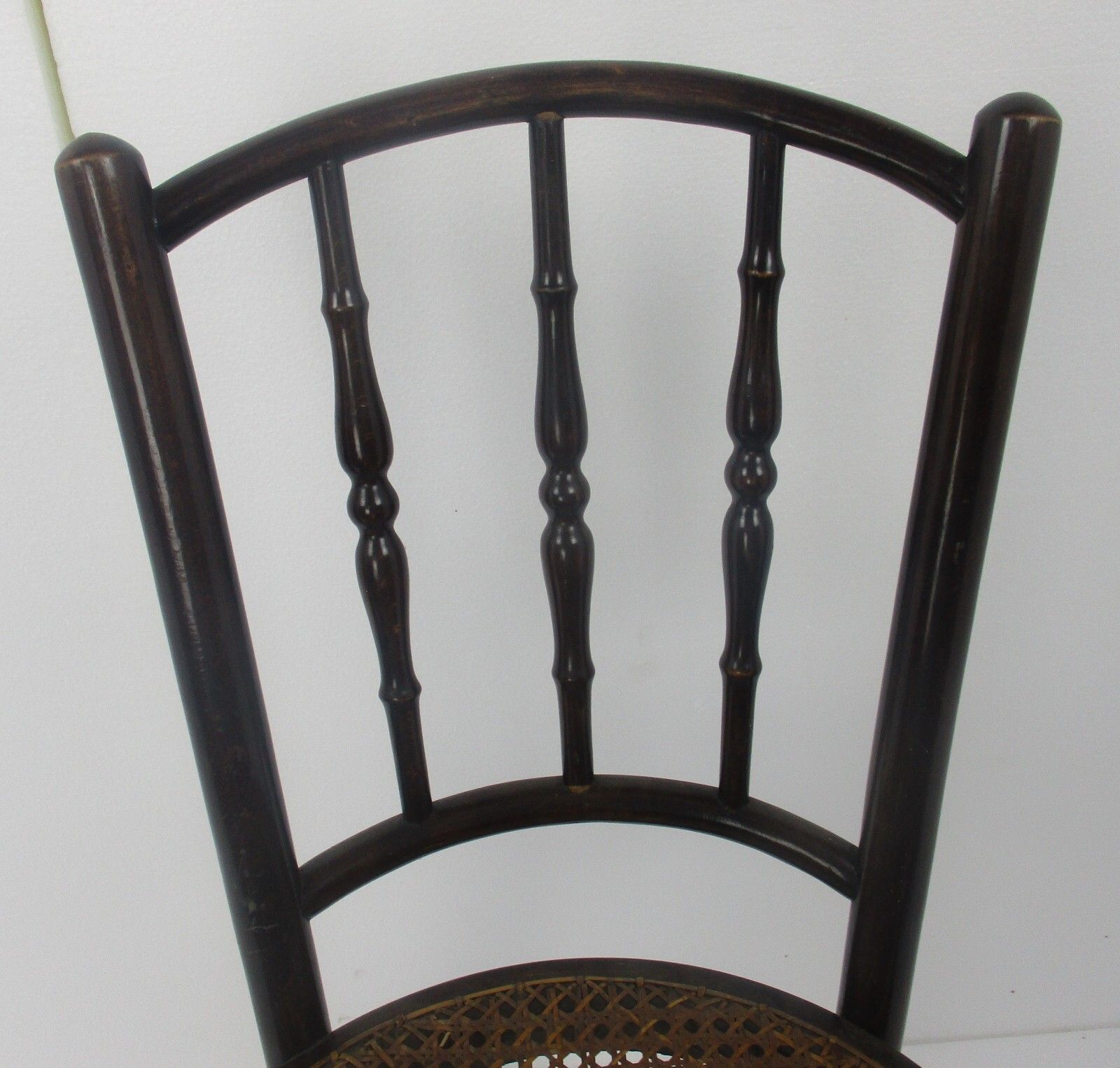 Chair Bistro Ice Cream Parlor Rush Cane Seating Plywood Thonet Style photo for sale