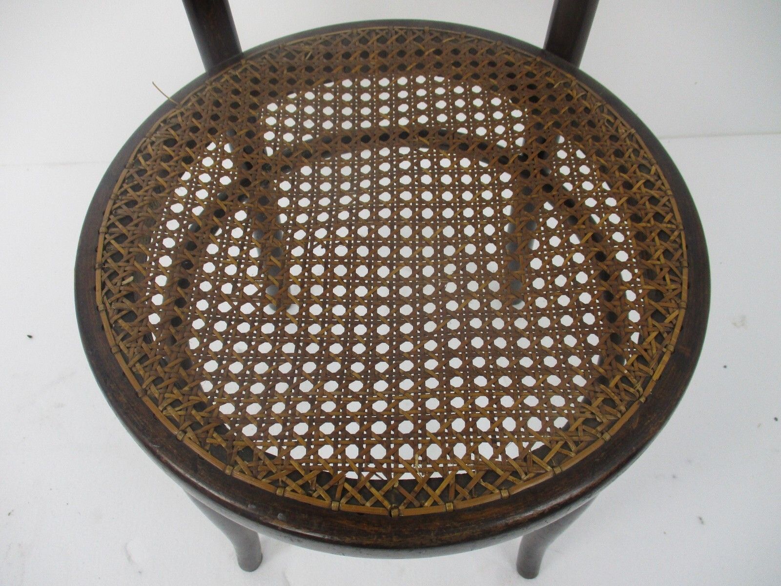Chair Bistro Ice Cream Parlor Rush Cane Seating Plywood Thonet Style photo Furniture